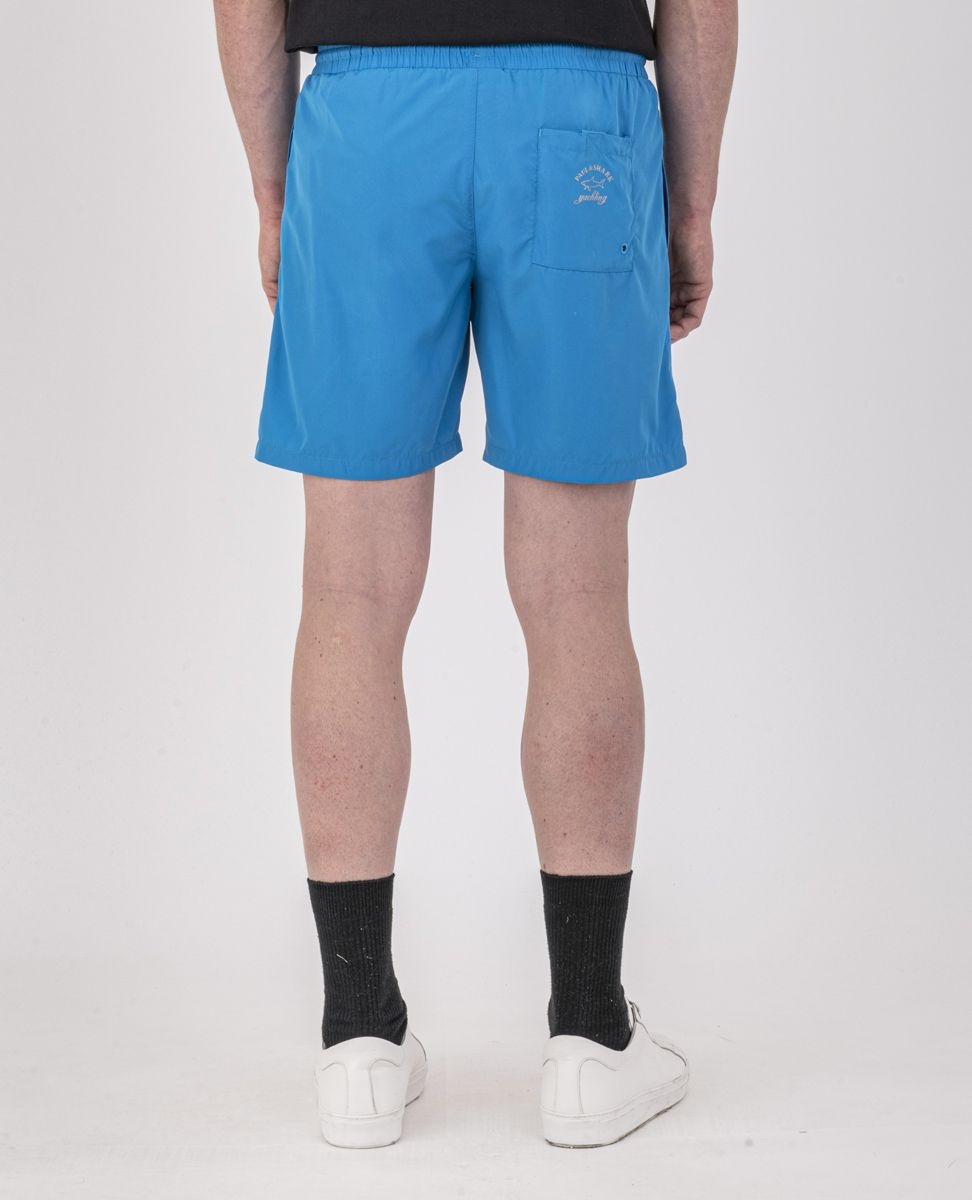 Swim Shorts With Reflective Printed Logo - 4