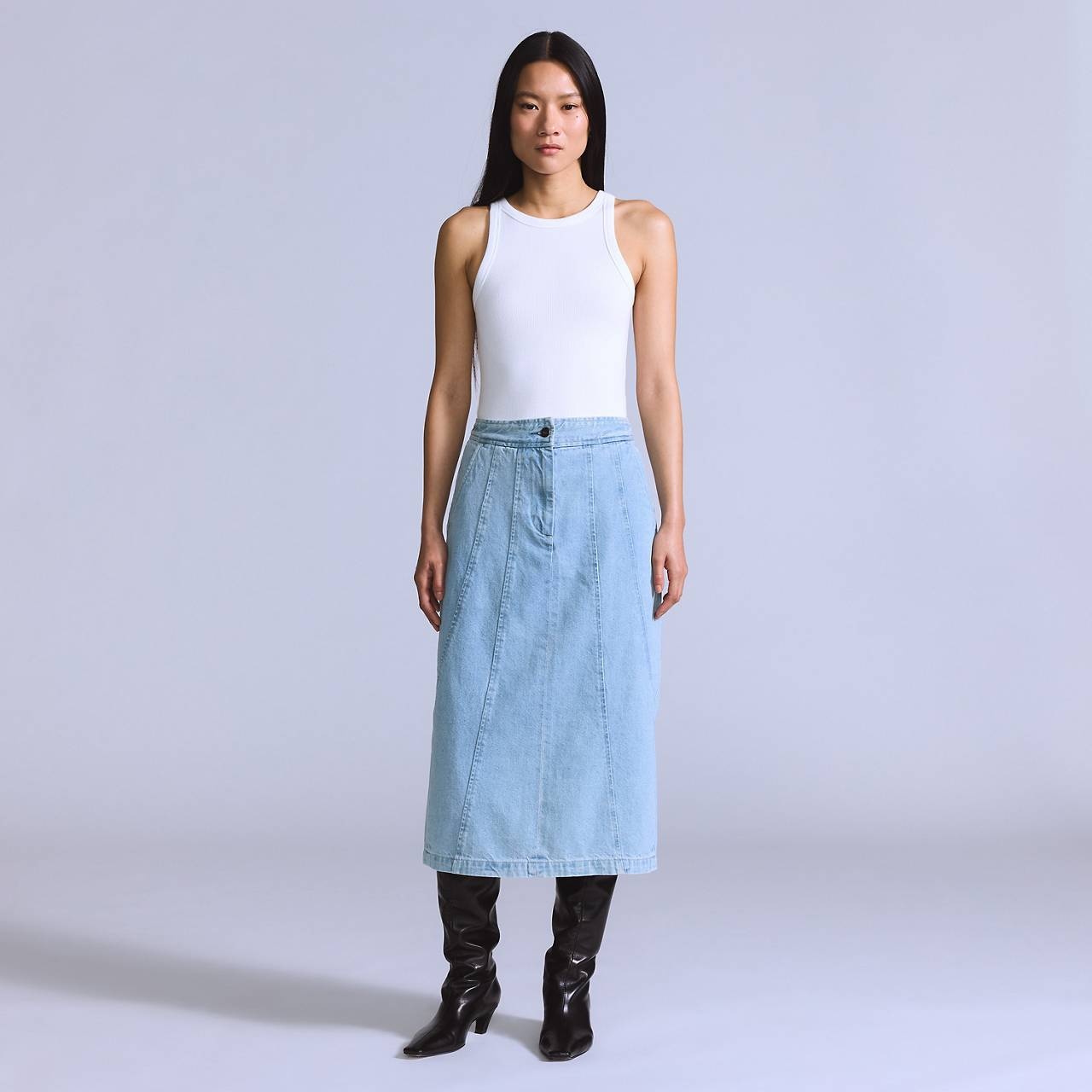 SEAMED SKIRT - 2