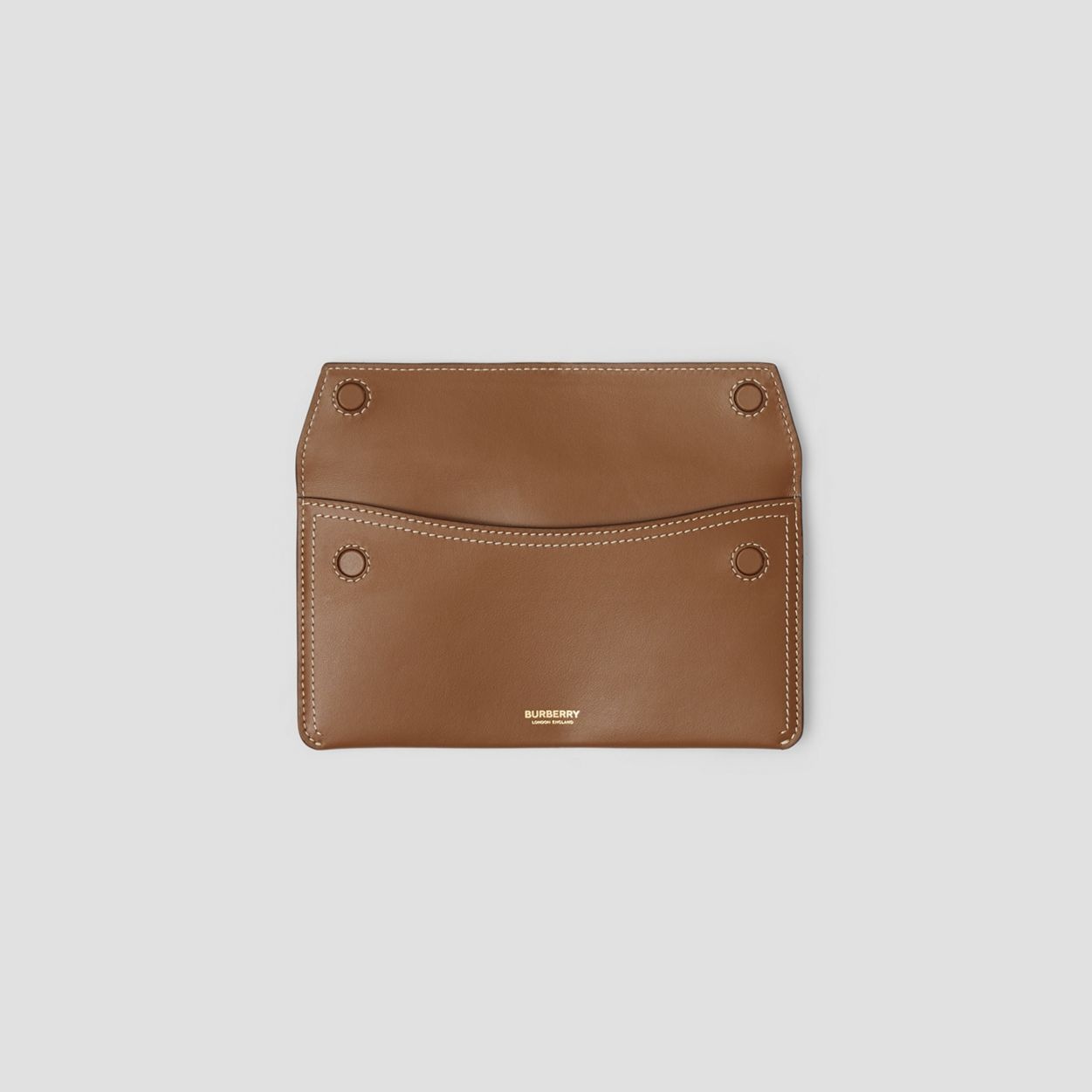 Logo Graphic Leather Three-piece Pouch Set - 5