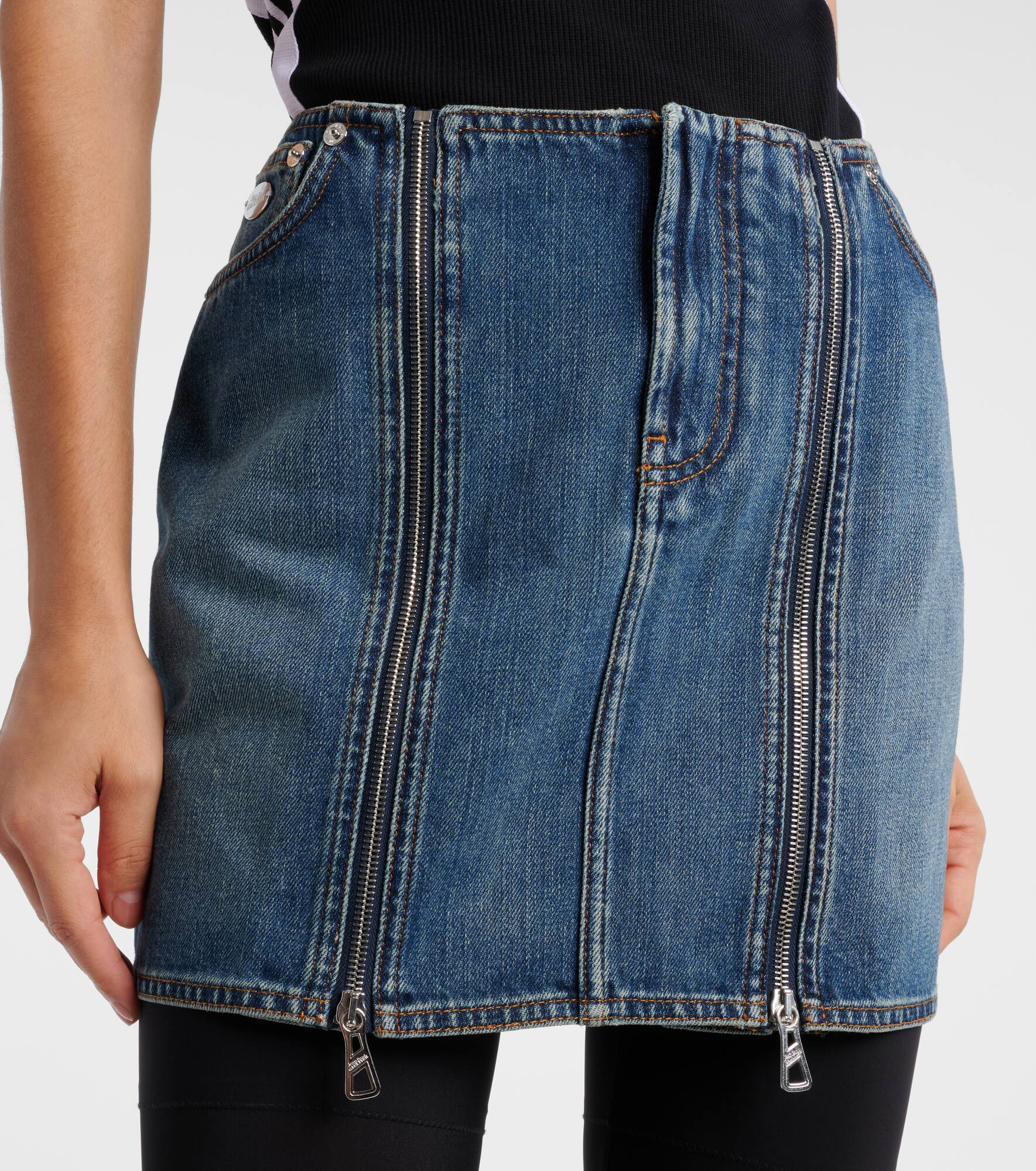 Denim miniskirt - 4
