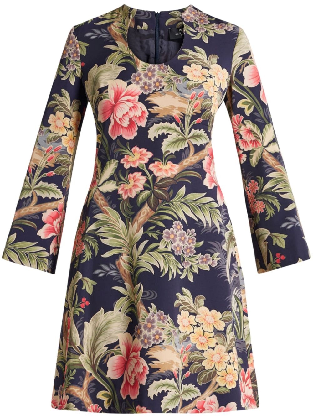 floral-print minidress - 1