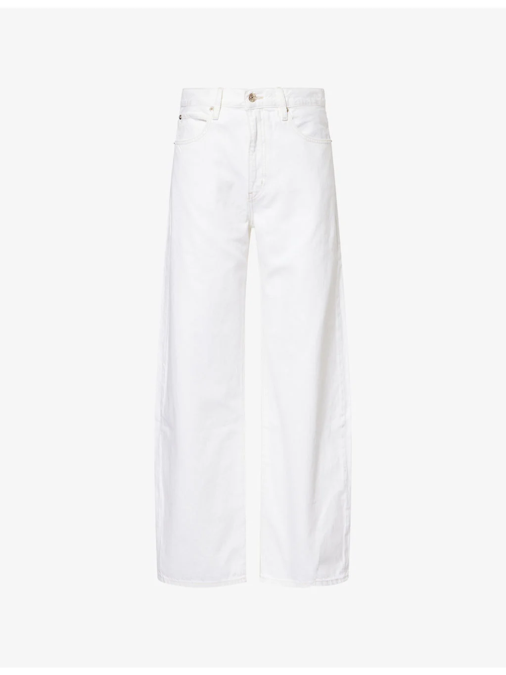 The Bow Barrel-Leg Denim Jeans - 1
