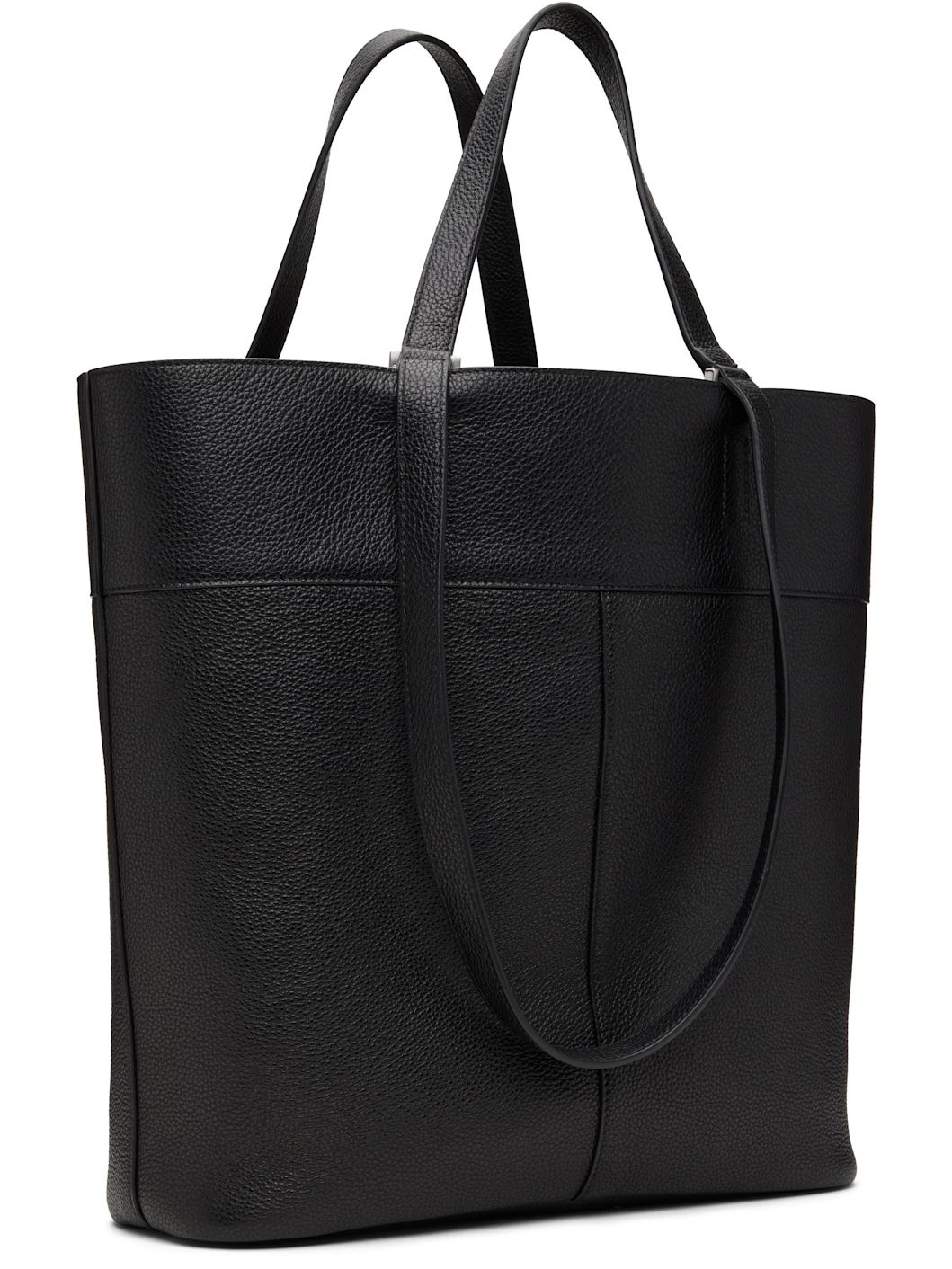 Black Calfskin Tote - 3