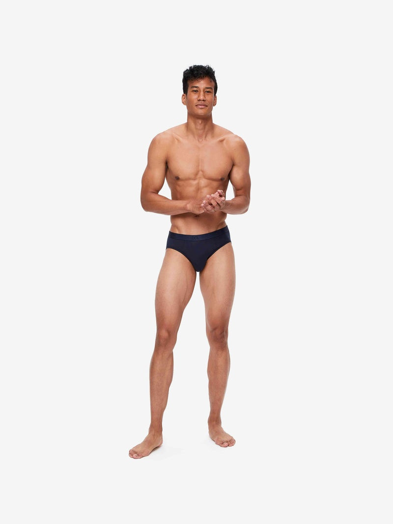 Derek Rose Men's Briefs Jack Pima Cotton Stretch Navy outlook