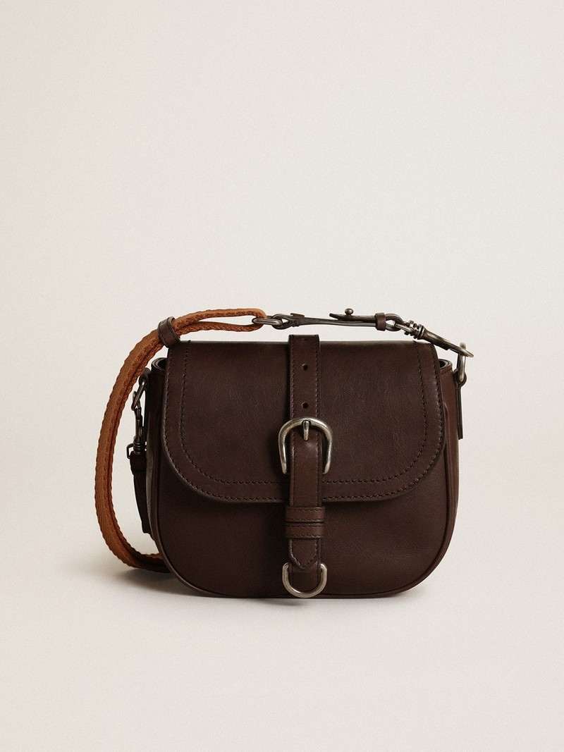 Women's Francis Bag small in dark brown leather 1