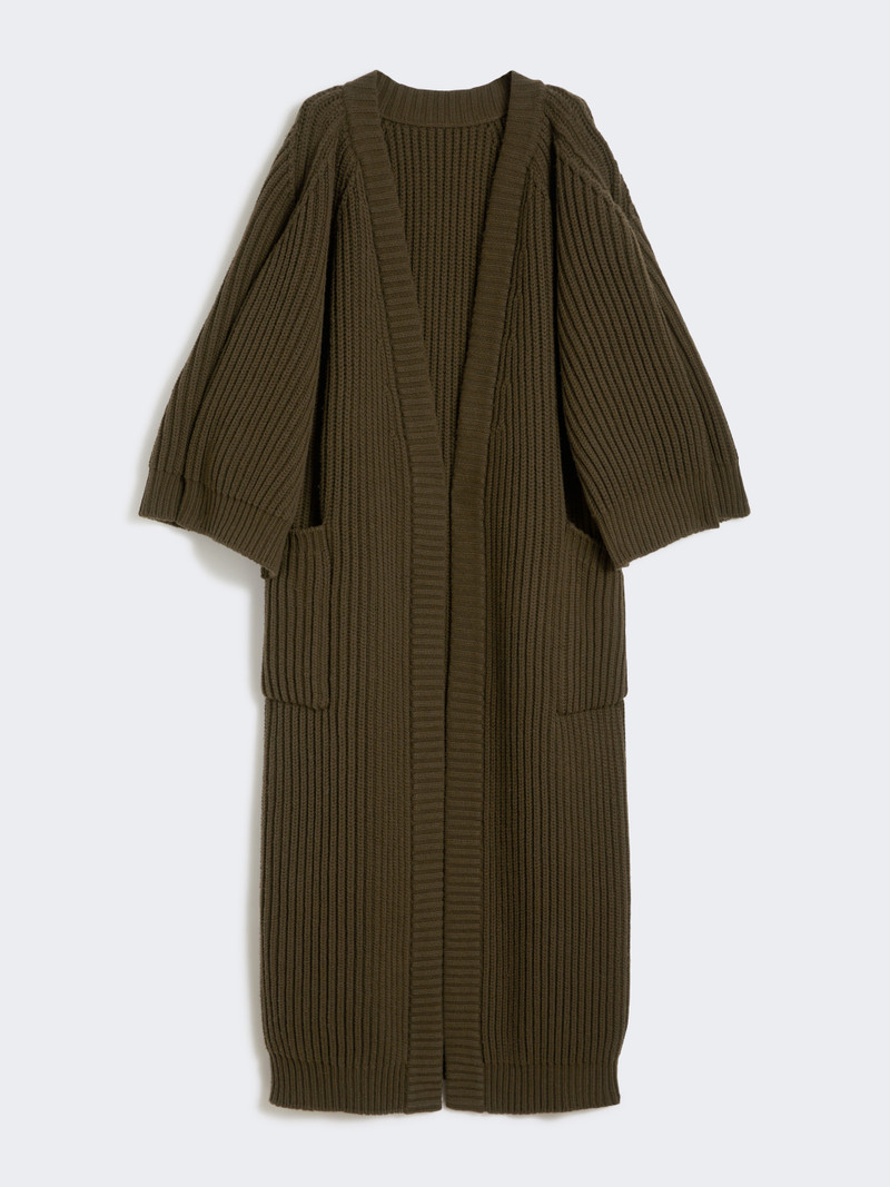 ATOLLO1234 Wool and cashmere wrap cardigan 1