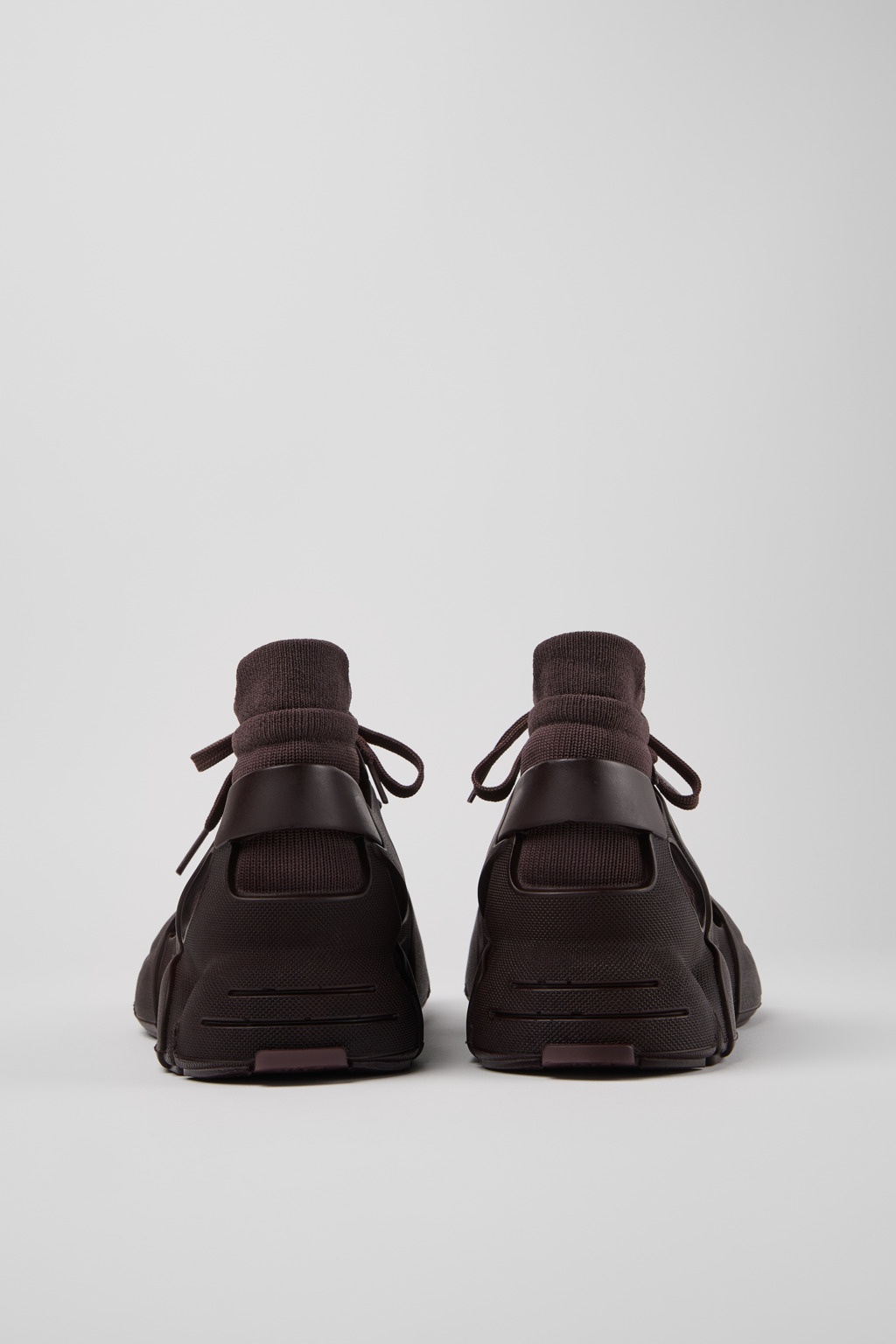 Burgundy Caged Sneakers - 3