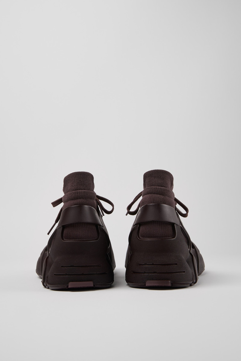 CAMPERLAB Burgundy Caged Sneakers outlook