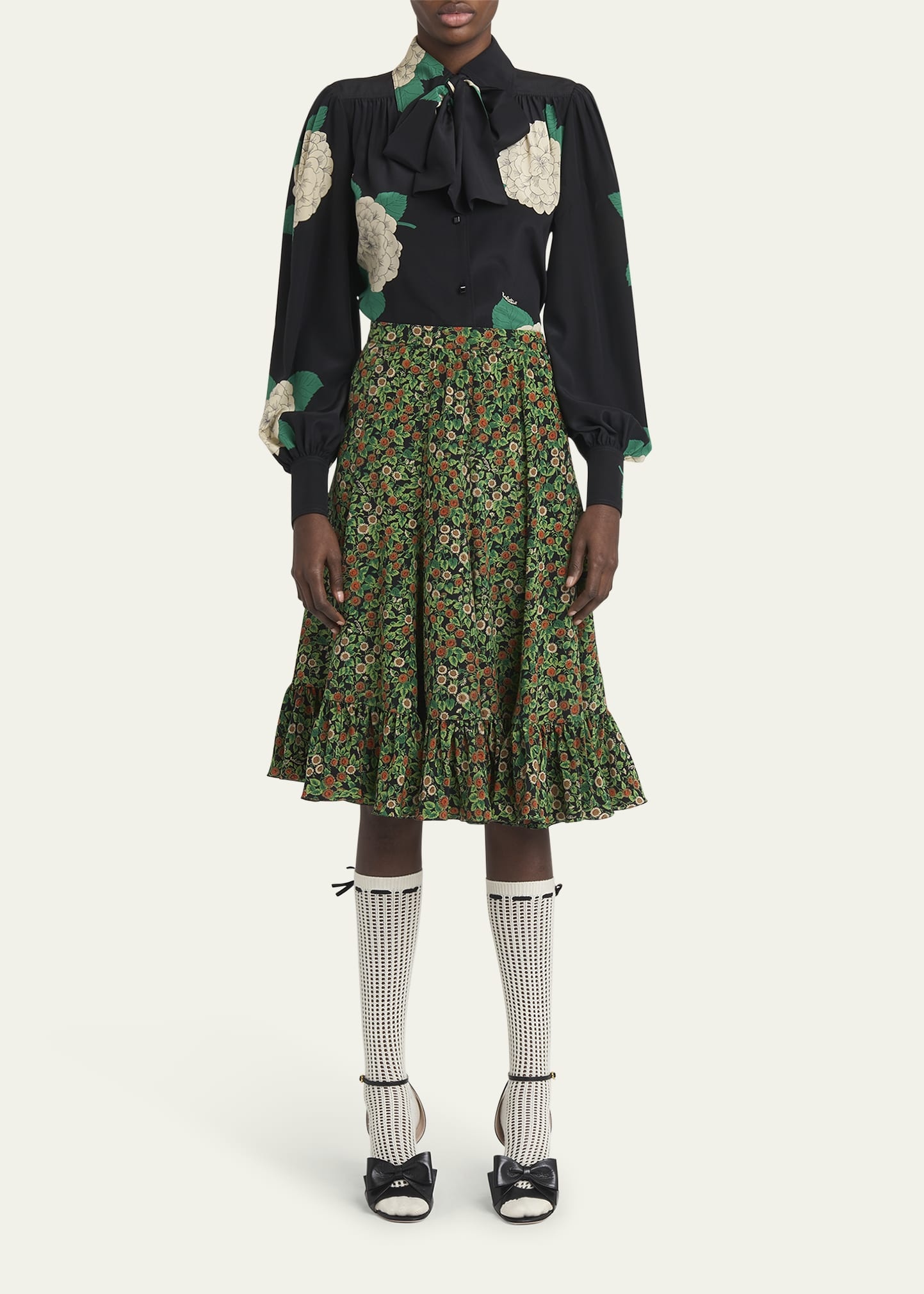 Petales Damour Margherita Ruffle Skirt - 2
