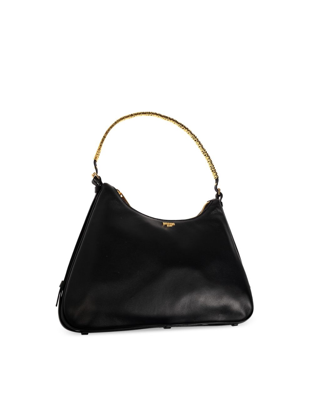 Metallic-top handle shoulder bag - 4