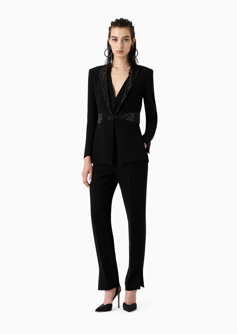 GIORGIO ARMANI Marocain silk gilet outlook