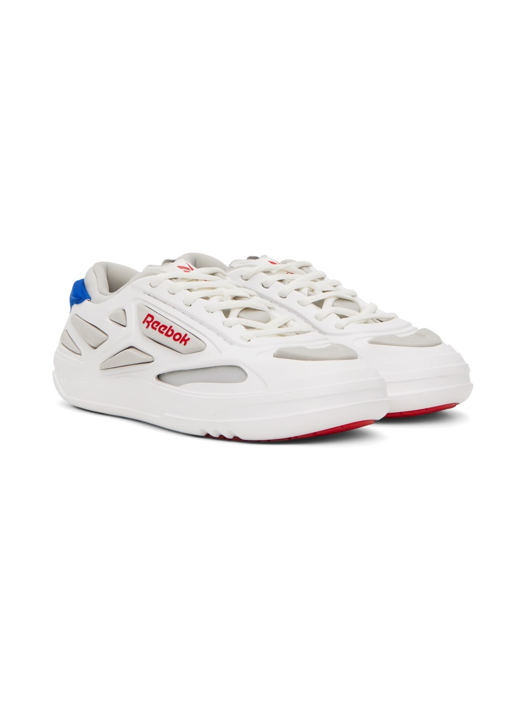 White & Blue Club C FWD Sneakers - 4
