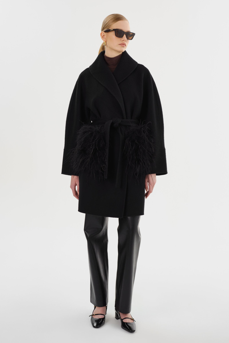 MARIE | Shawl Collar Wool Coat 9