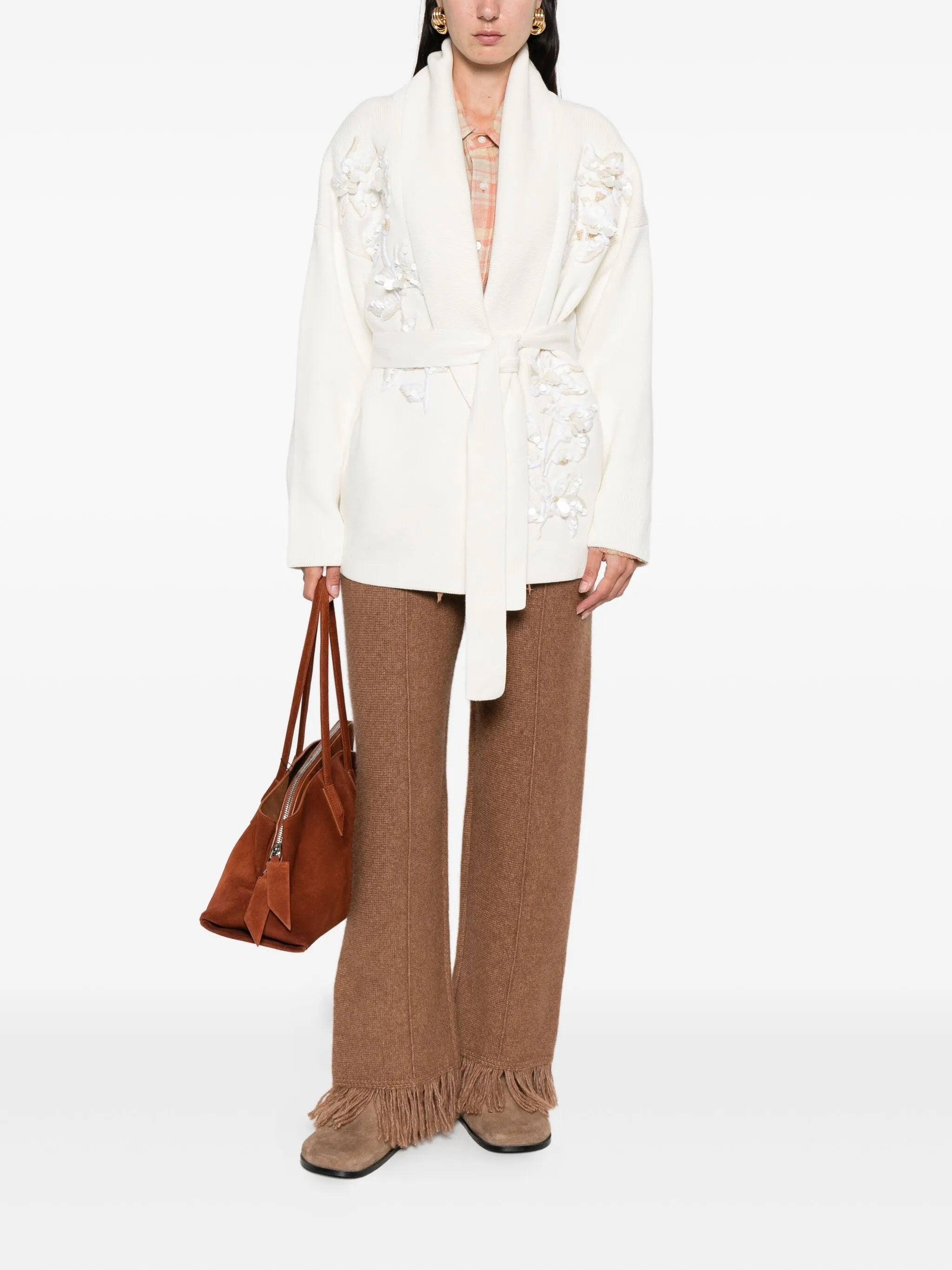 Alanui Fringed Knitted Trousers - 4