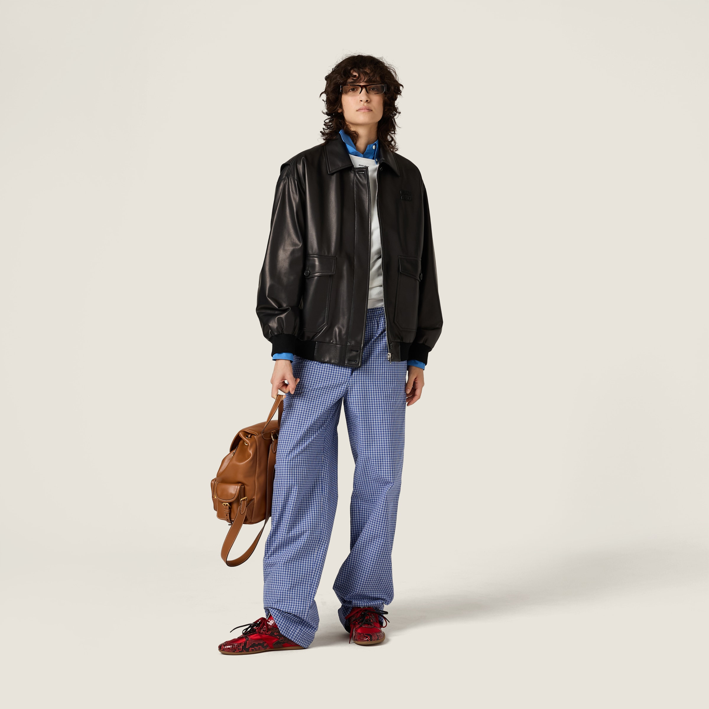 Nappa leather blouson jacket - 2