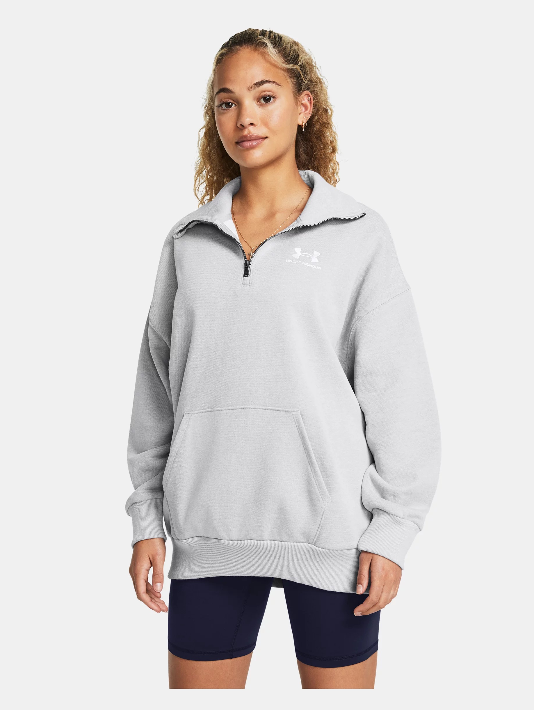 Women's UA Rival Heavyweight Terry Oversized ¼ Zip - 2