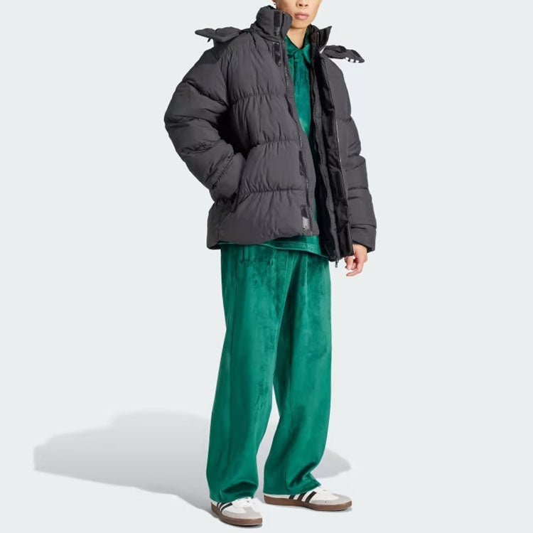 adidas Originals Rifta Down Regen Hooded Puffer Jacket 'Black White' HZ0688 - 4