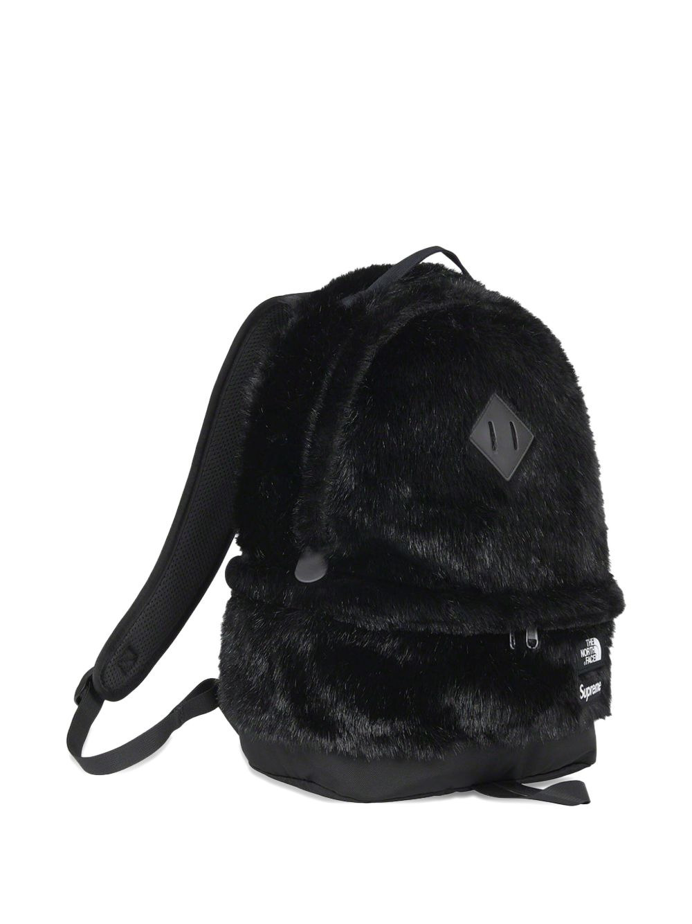 x TNF faux-fur "Black" backpack - 3