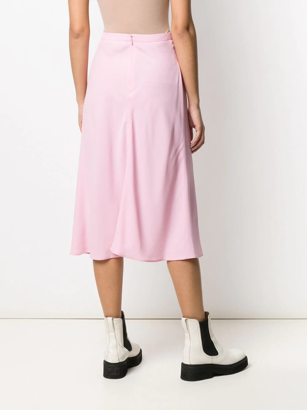 draped midi skirt - 4