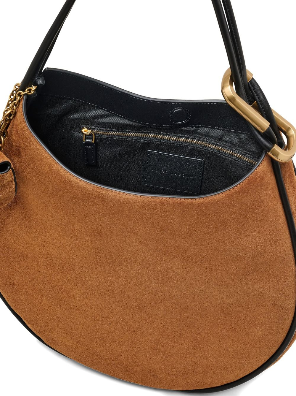 medium suede shoulder bag - 4