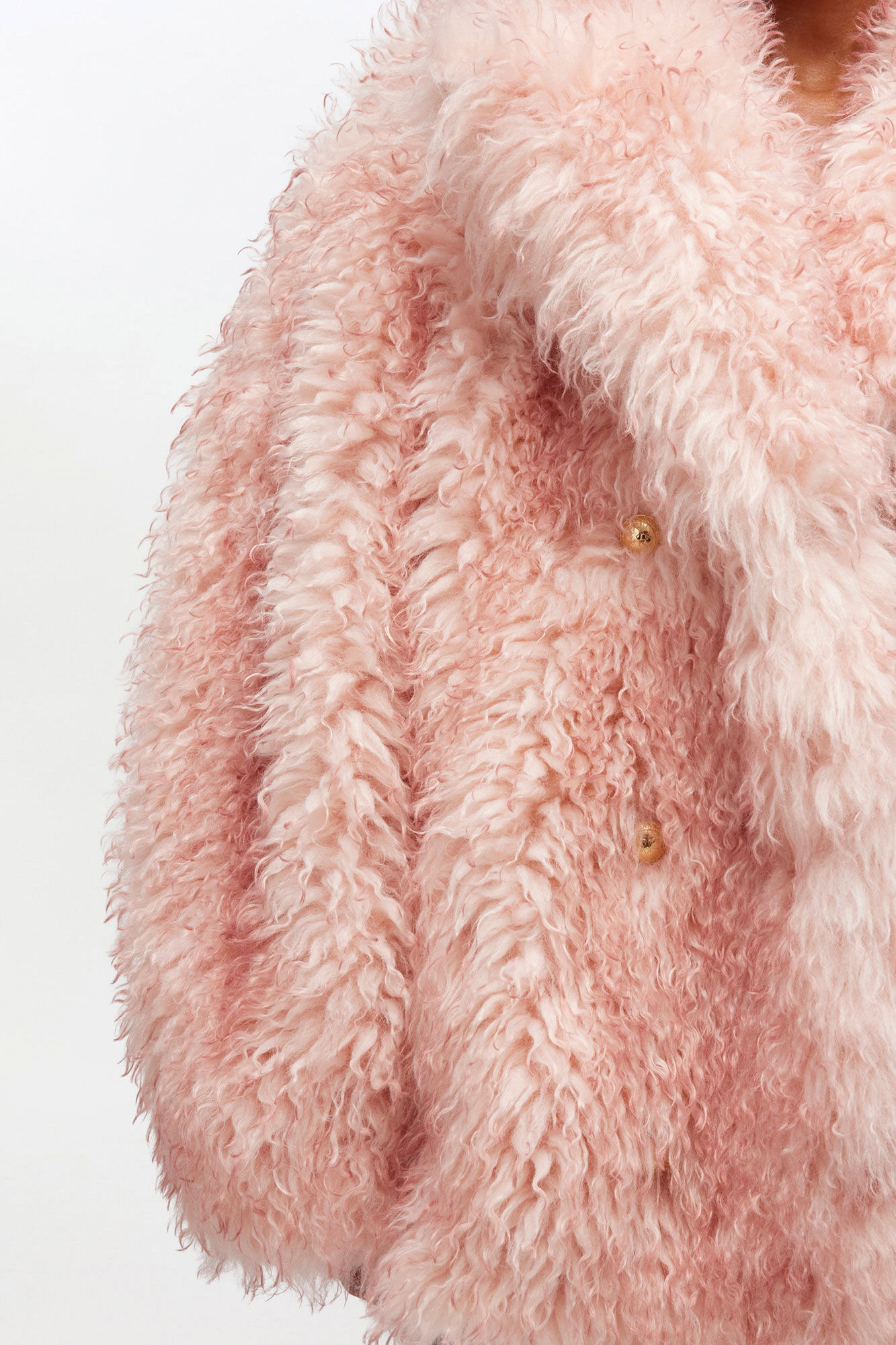 PINK ALTERNATIVE FUR COAT - 4