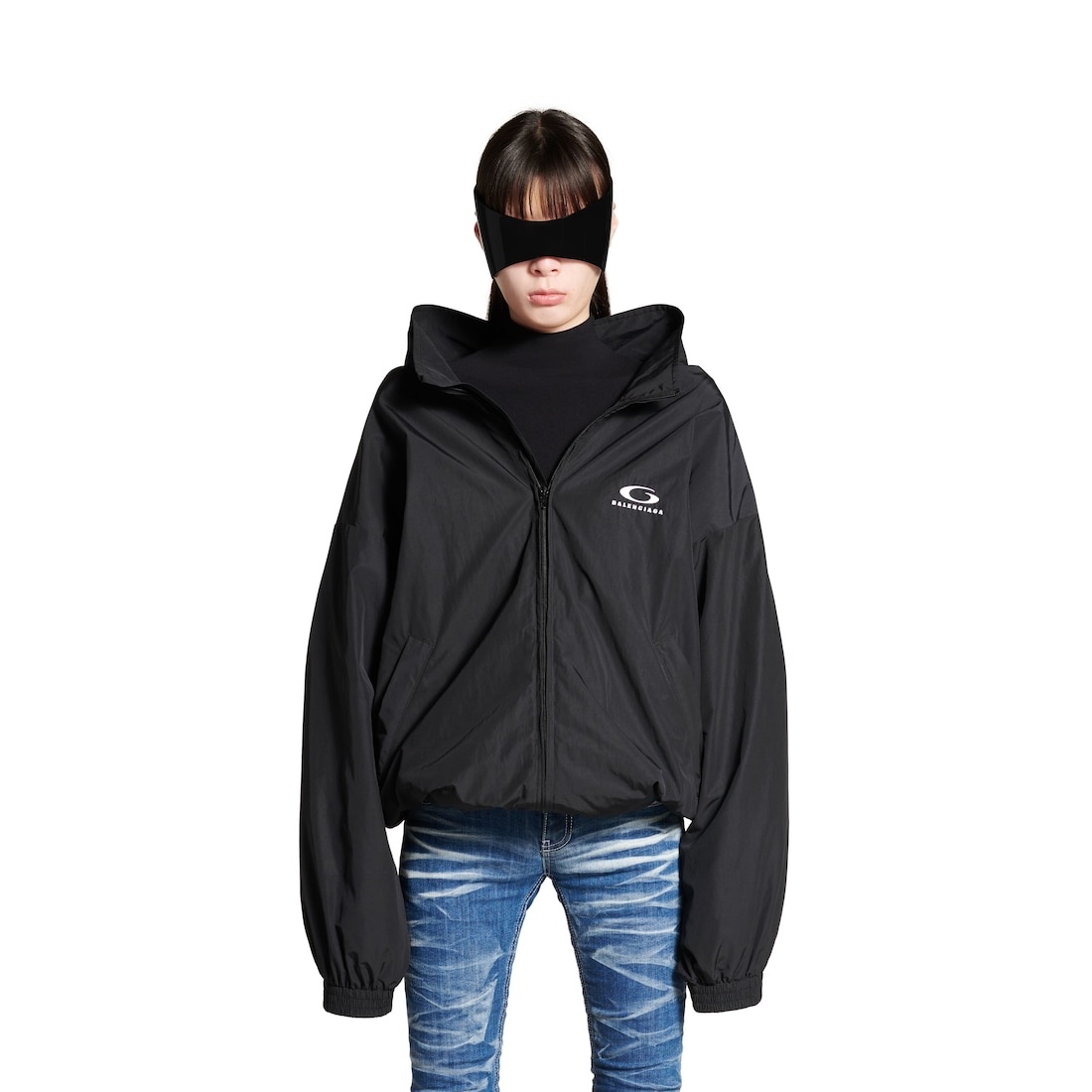 Women's Loop Sports Icon Off Shoulder Jacket in Black - 5