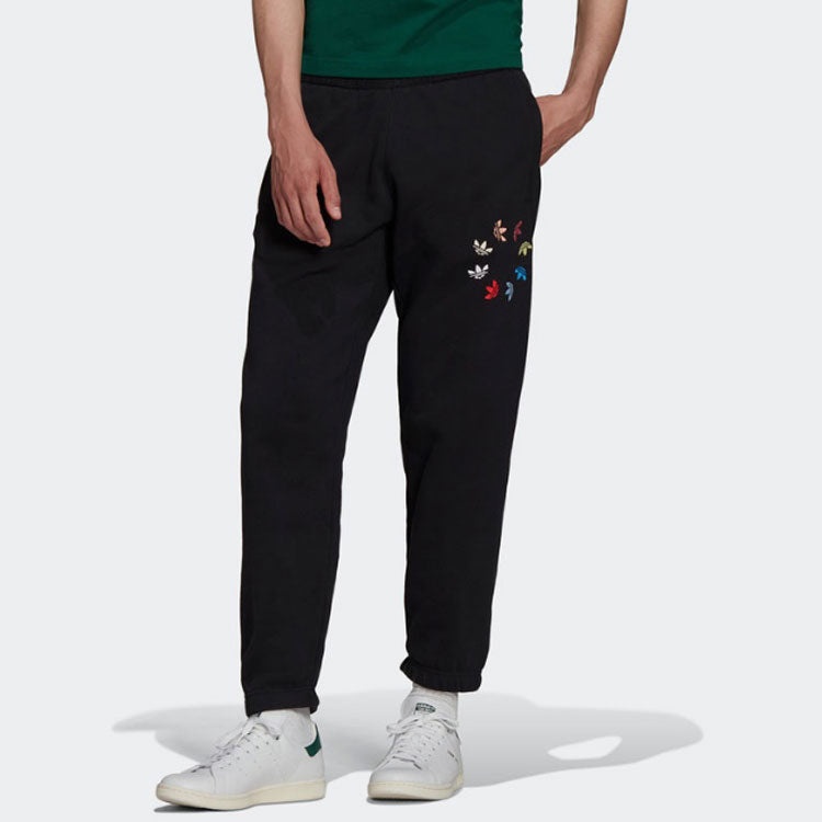 adidas Adicolor Shattered Trefoil Sweat Pants 'Black' H37730 - 2