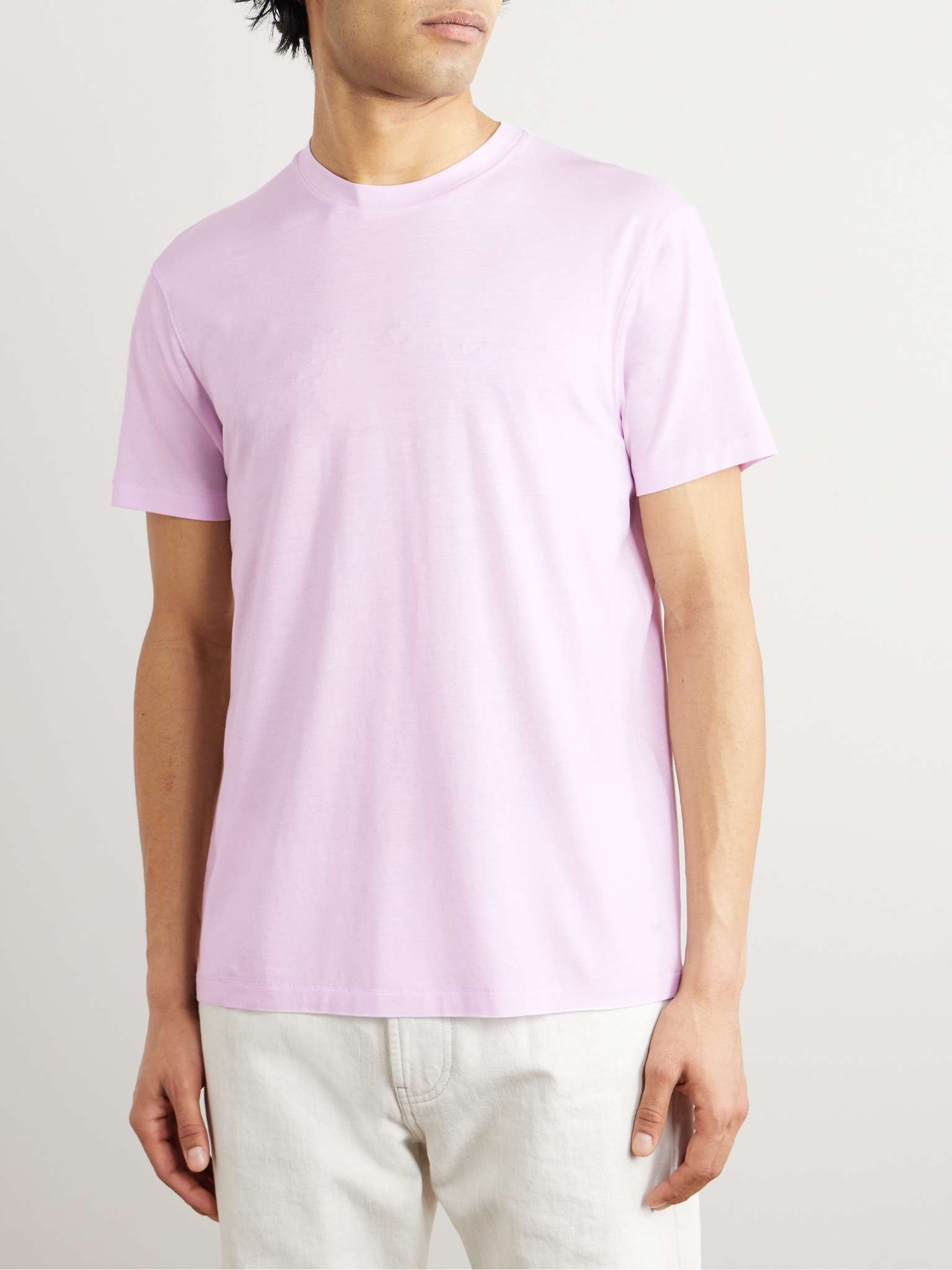 Slim-Fit Lyocell and Cotton-Blend Jersey T-Shirt - 3