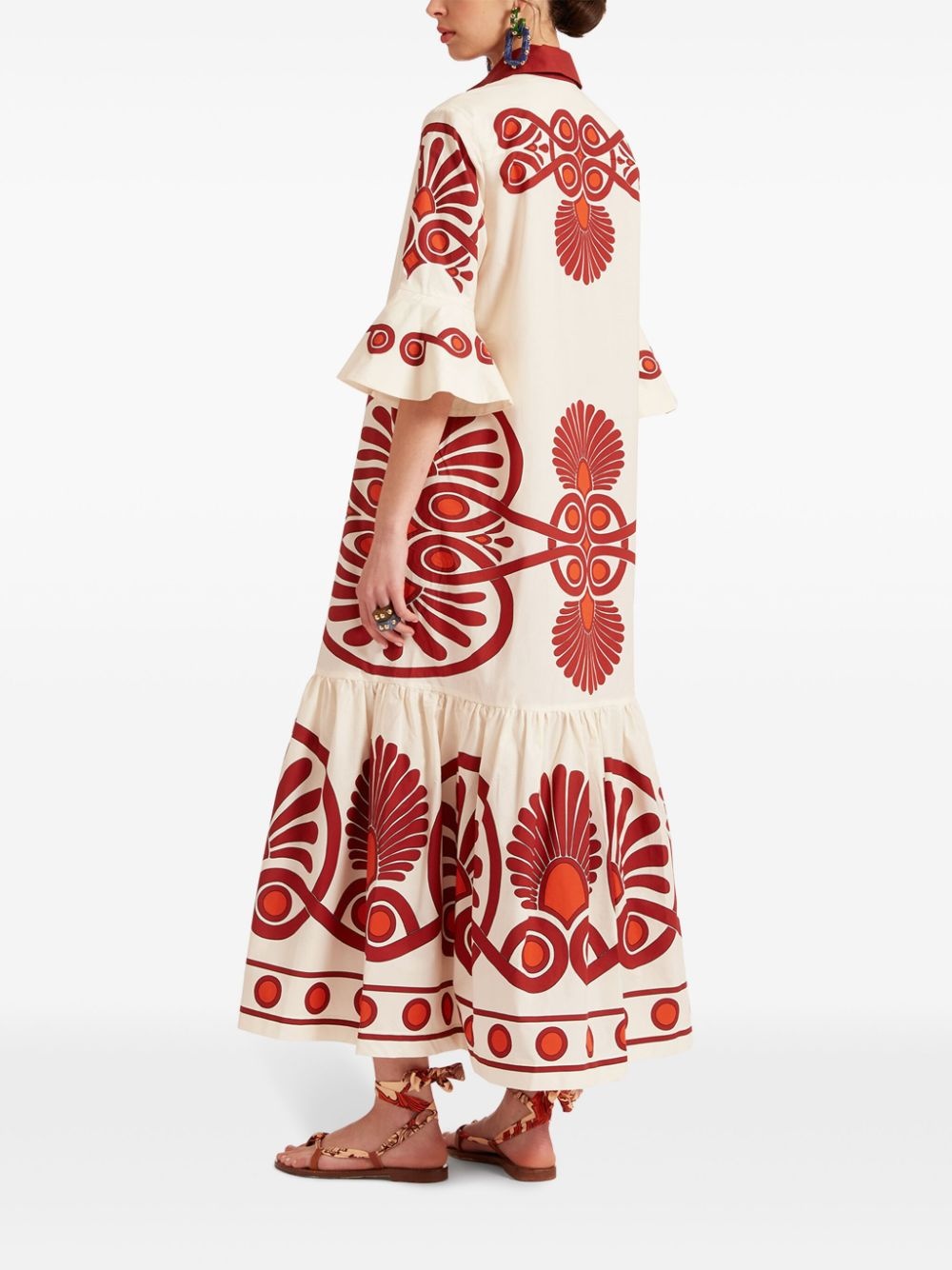 Artemic geometric-print cotton dress - 3
