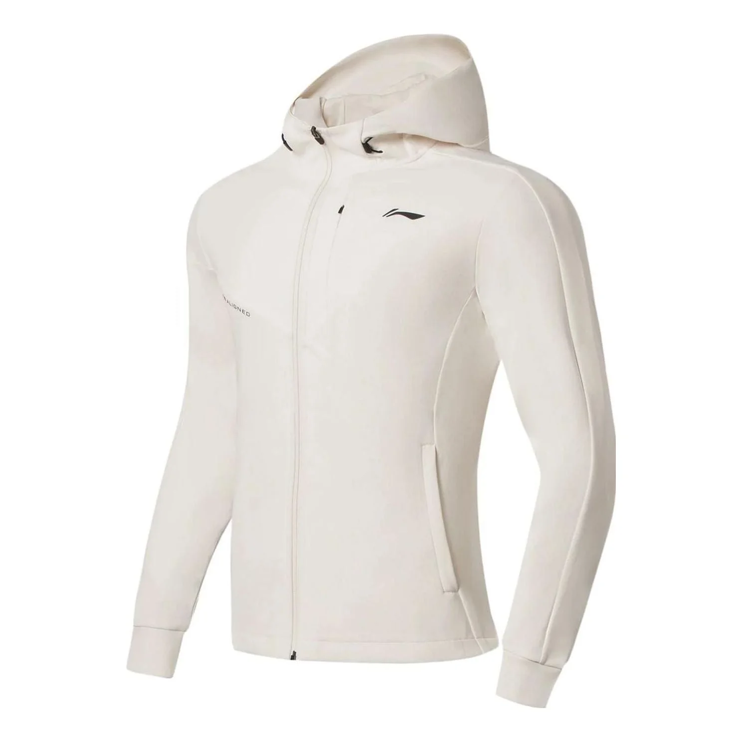 Li-Ning Training Logo Printing Jacket 'Cream White' AWDS627-9 - 1