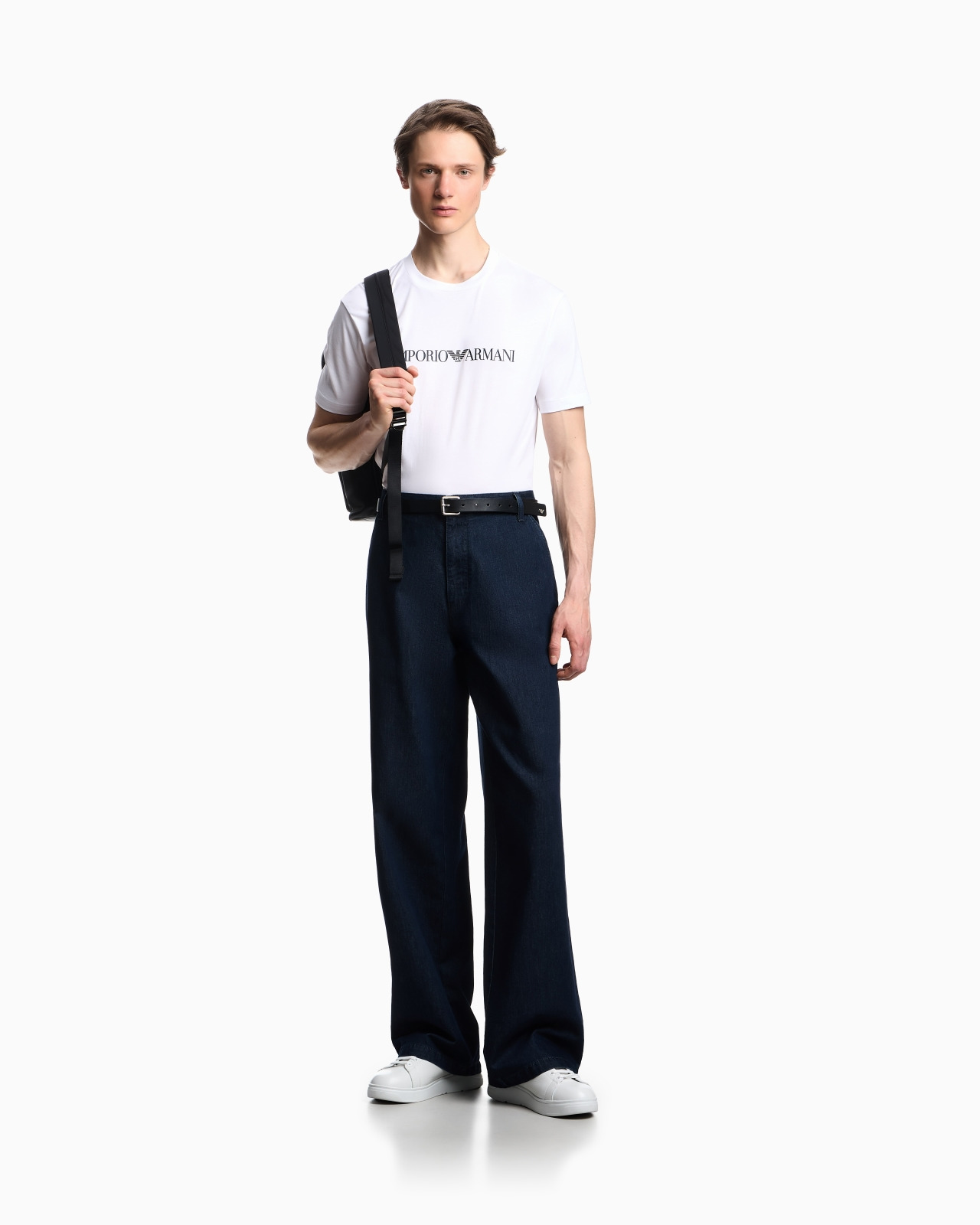 Pima-jersey T-shirt with logo print - 2