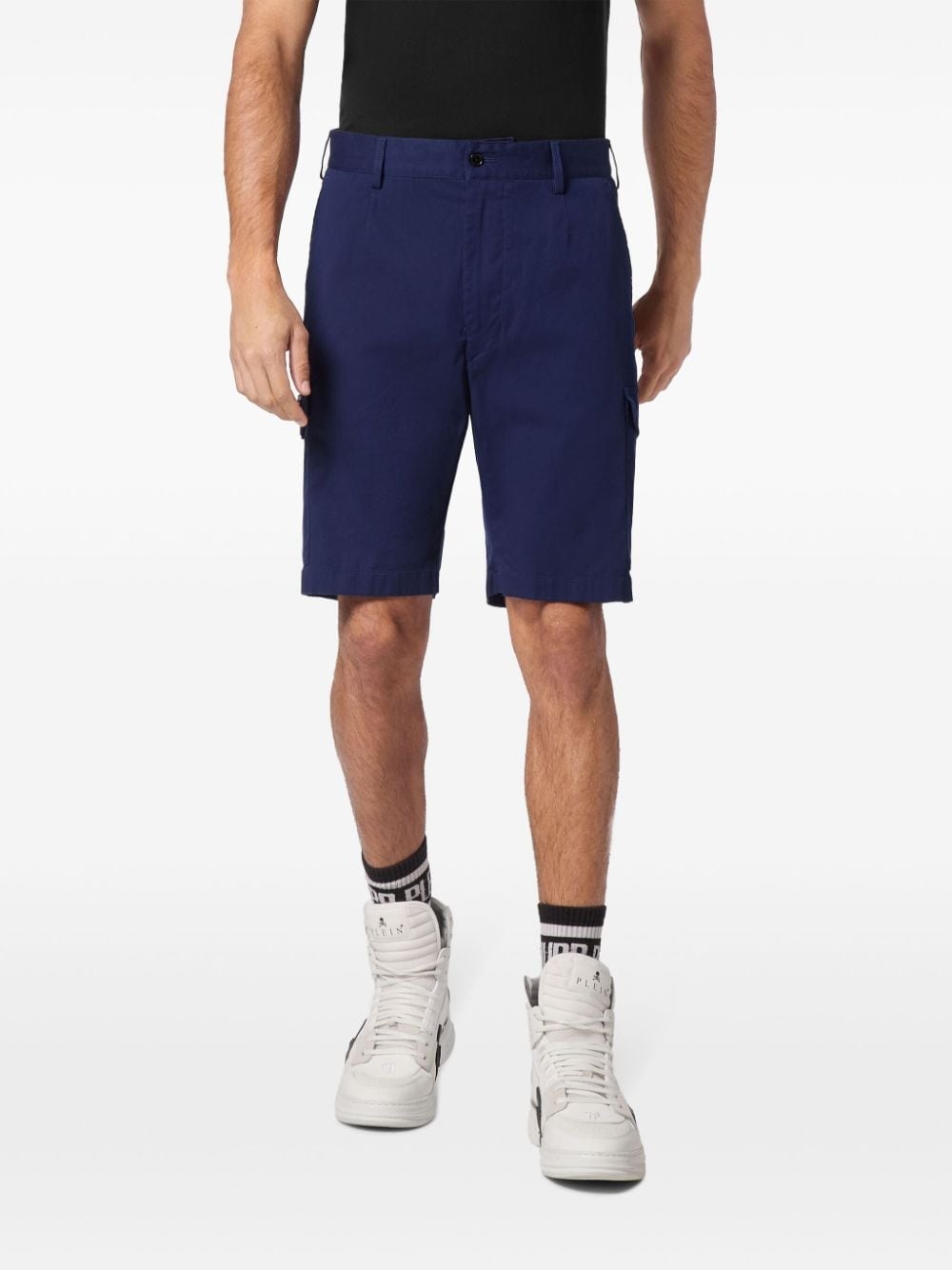 logo-plaque cargo shorts - 3