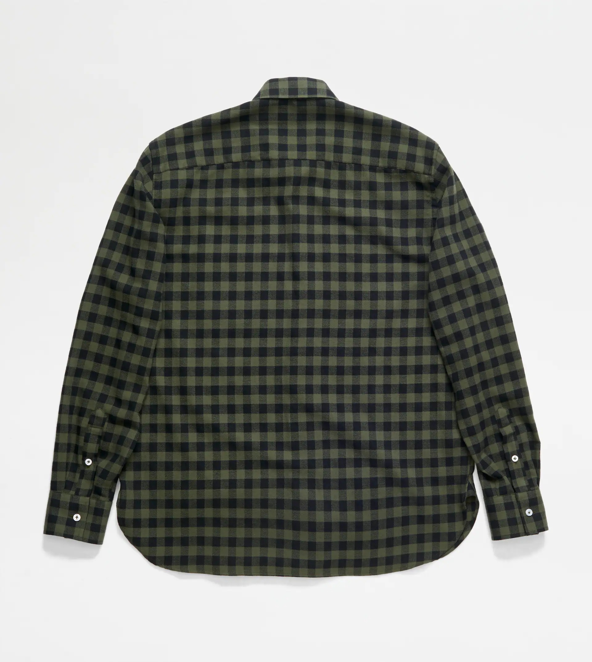 SHIRT IN VICHY FLANNEL - GREEN, BLACK - 8