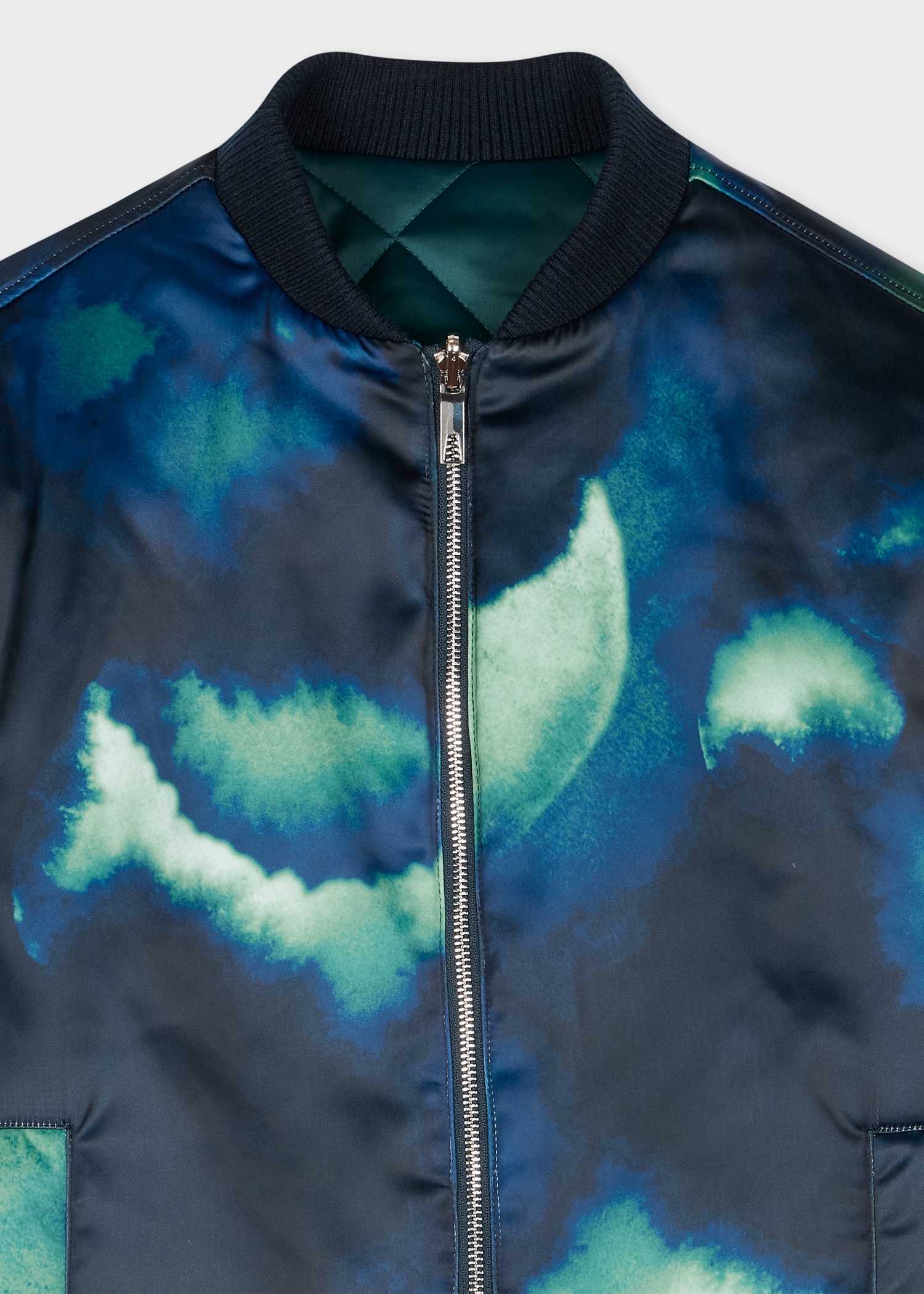 Women's Peacock Blue 'Aurora' Reversible Quilted Jacket - 4