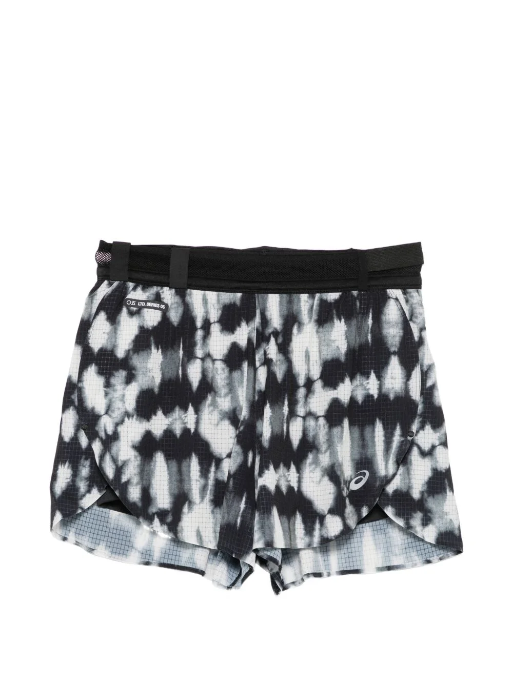 tie-dye ripstop shorts - 1