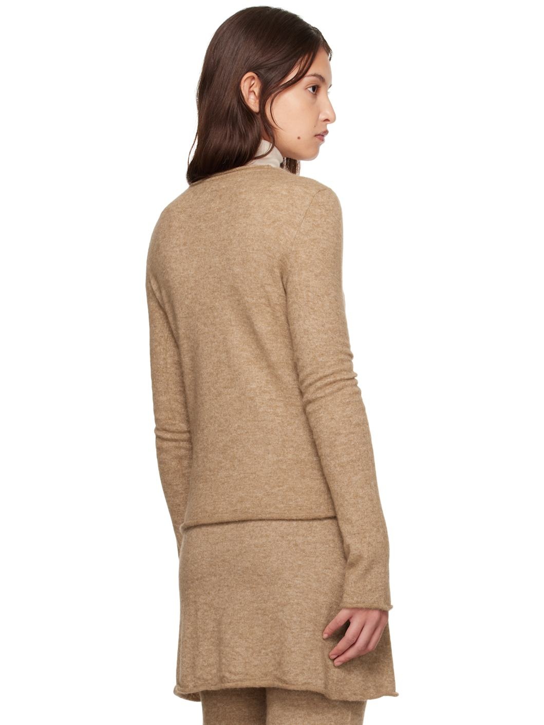Tan Crewneck Sweater - 3