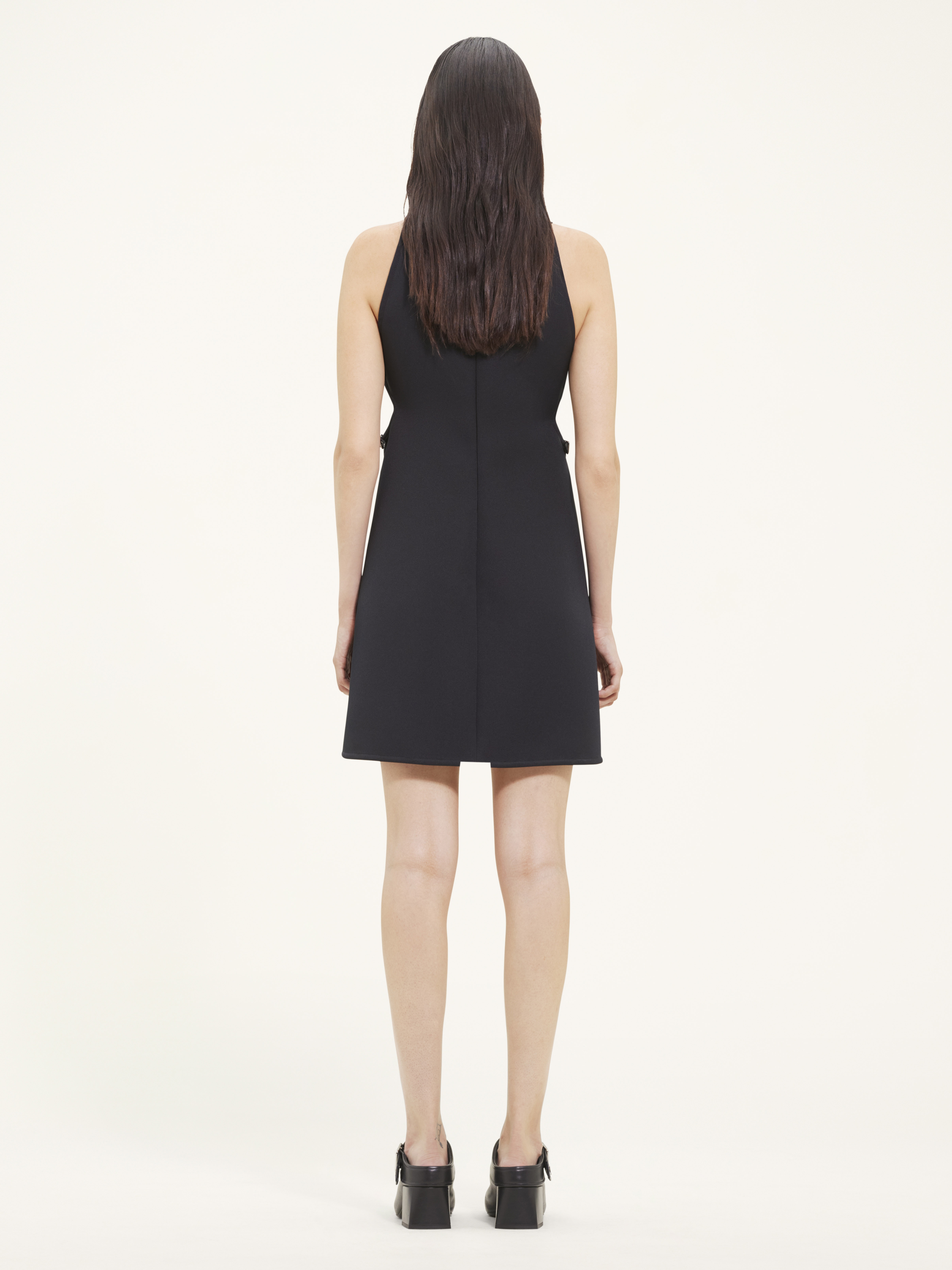 【送料&関税込】CourrA¨ges Slash Buckle Twill Dress courrèges SLASH BUCKLE TWILL DRESS | REVERSIBLE