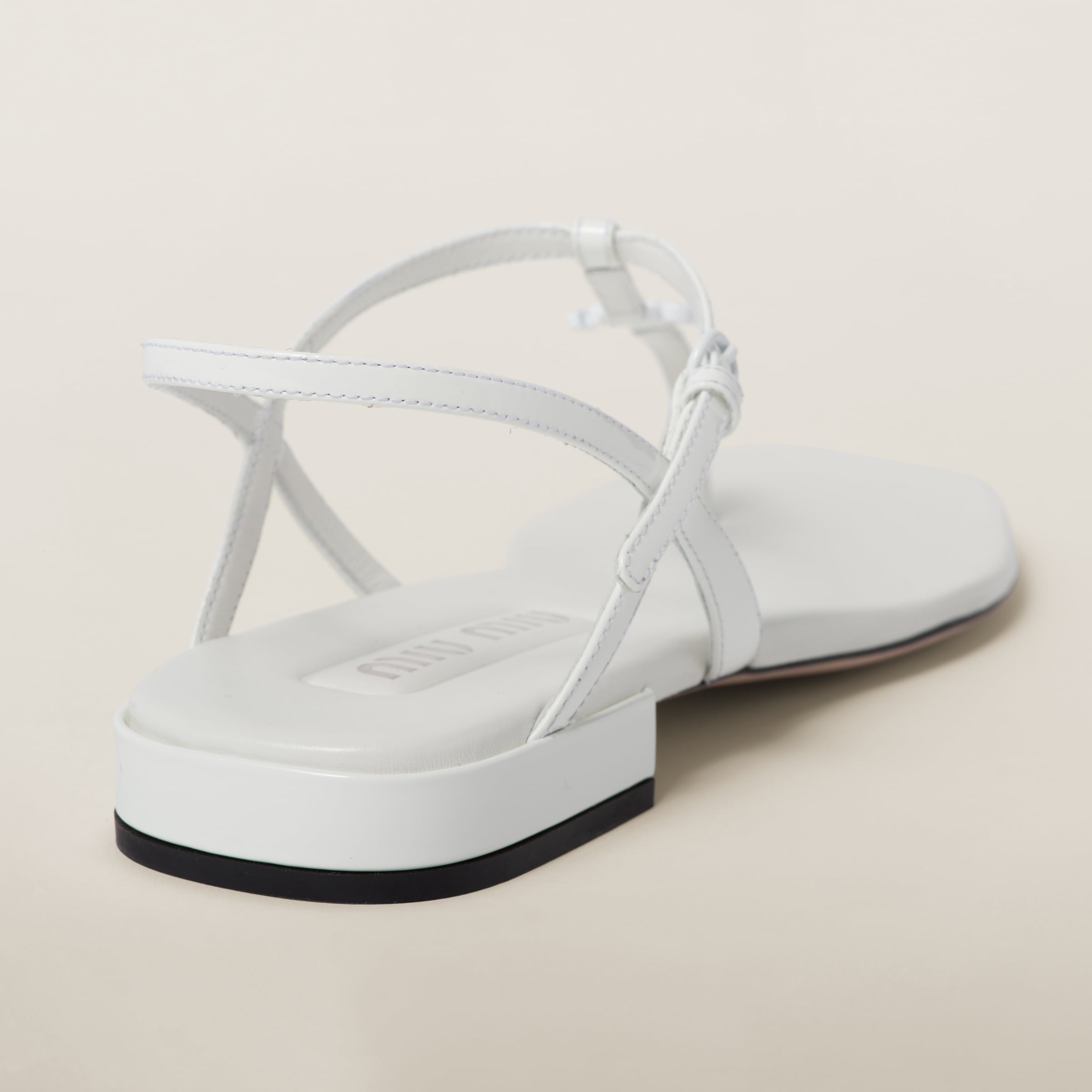 Patent thong sandals - 2