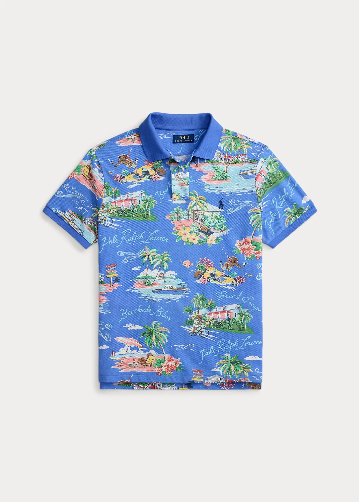 Classic Fit Polo Bear Mesh Polo Shirt - 1