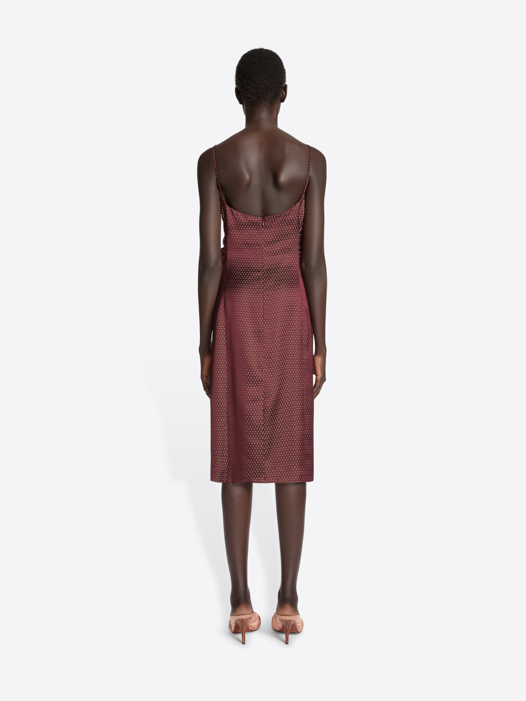 JACQUARD SLIP DRESS - 4