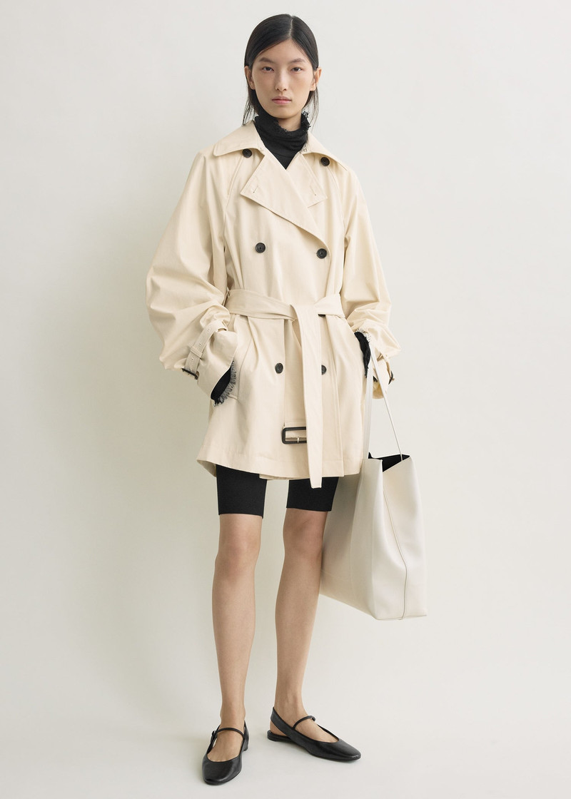 TOTEME Washed cotton trench stone outlook