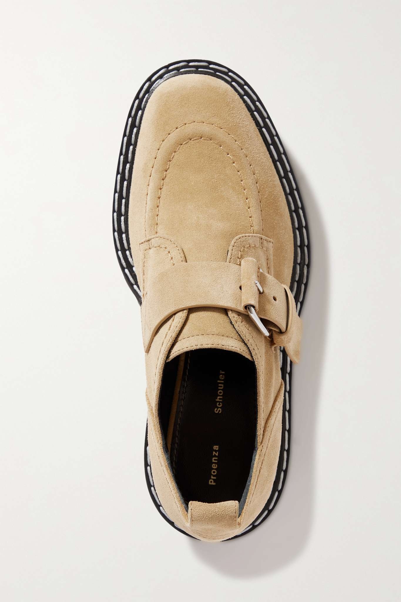 Buckled suede loafers - 5