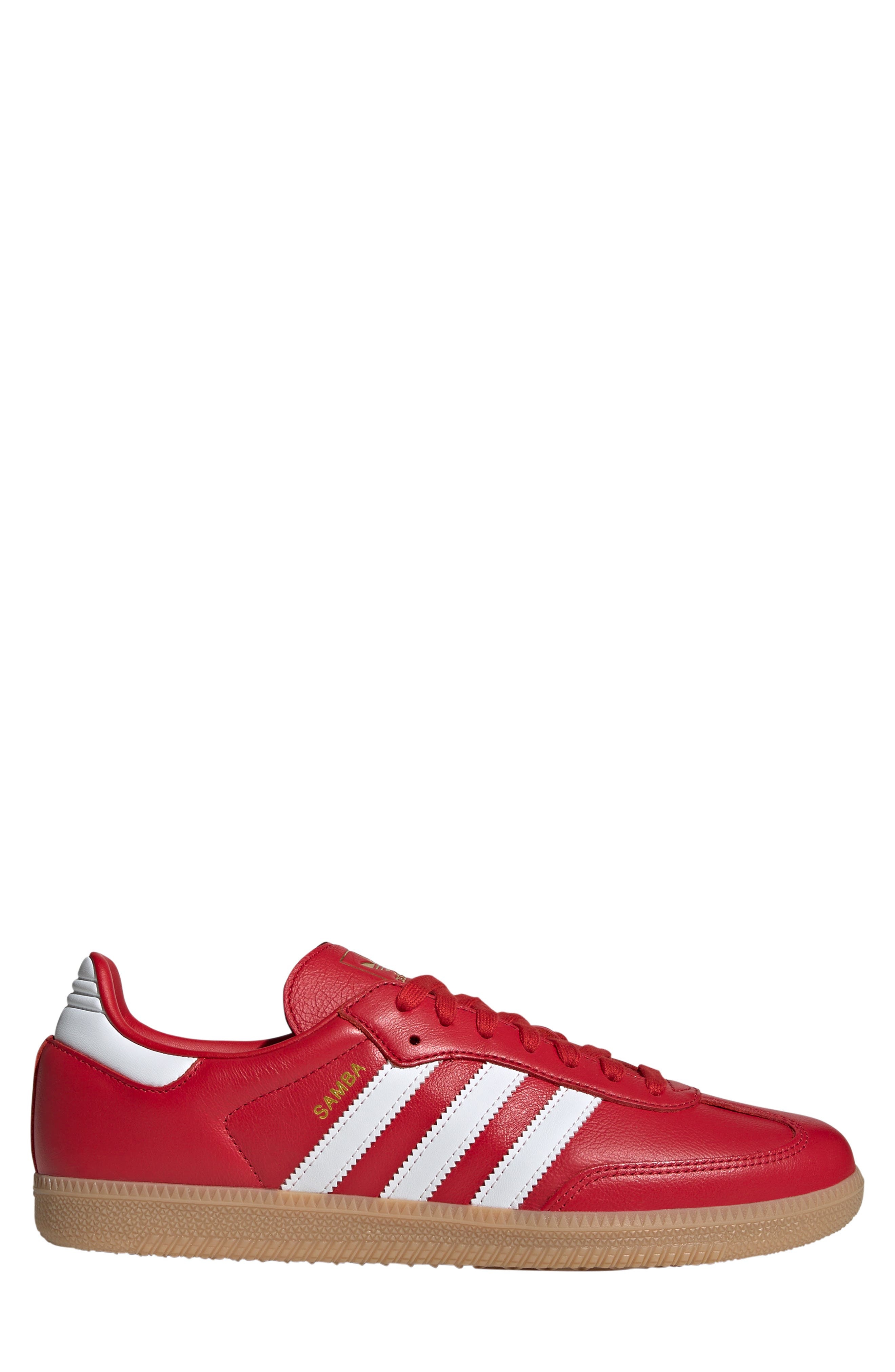 adidas Samba OG Sneaker in Better Scarlet/White/Gum at Nordstrom - 3