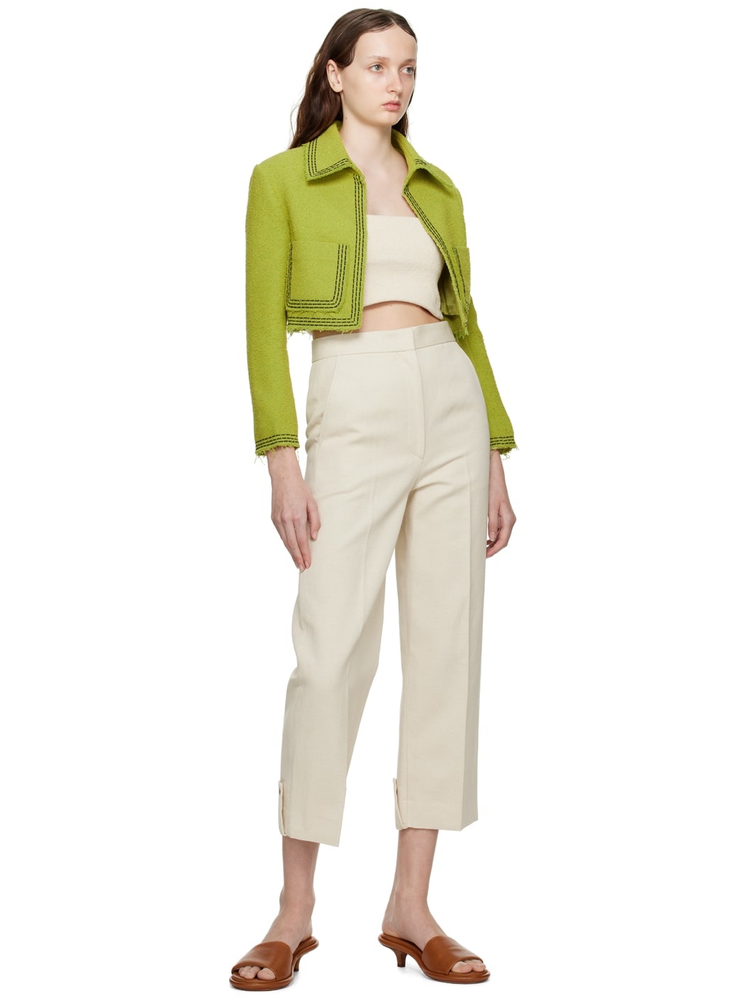 Off-White Roll Up Trousers - 4