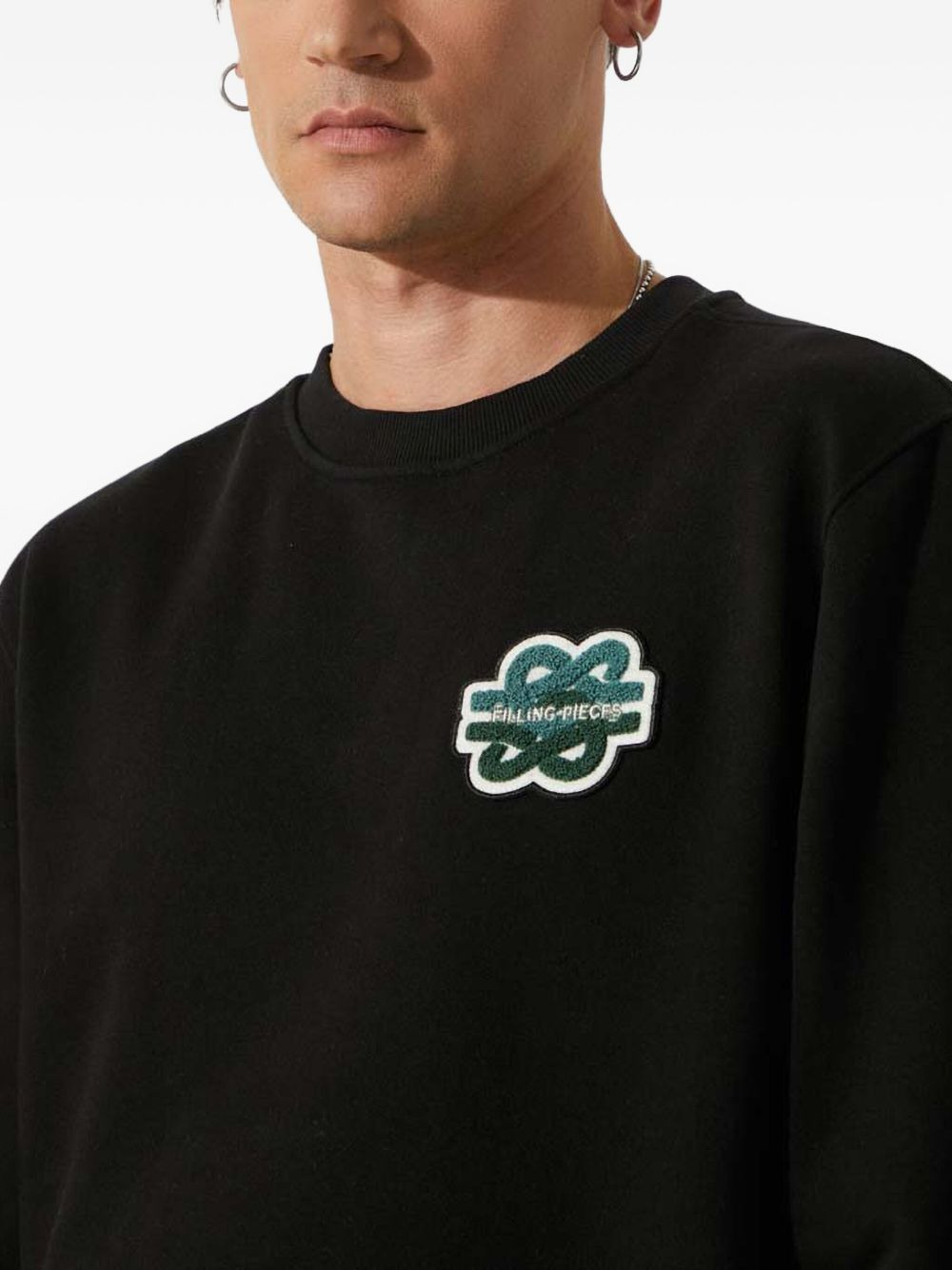 embroidered-logo sweatshirt - 5