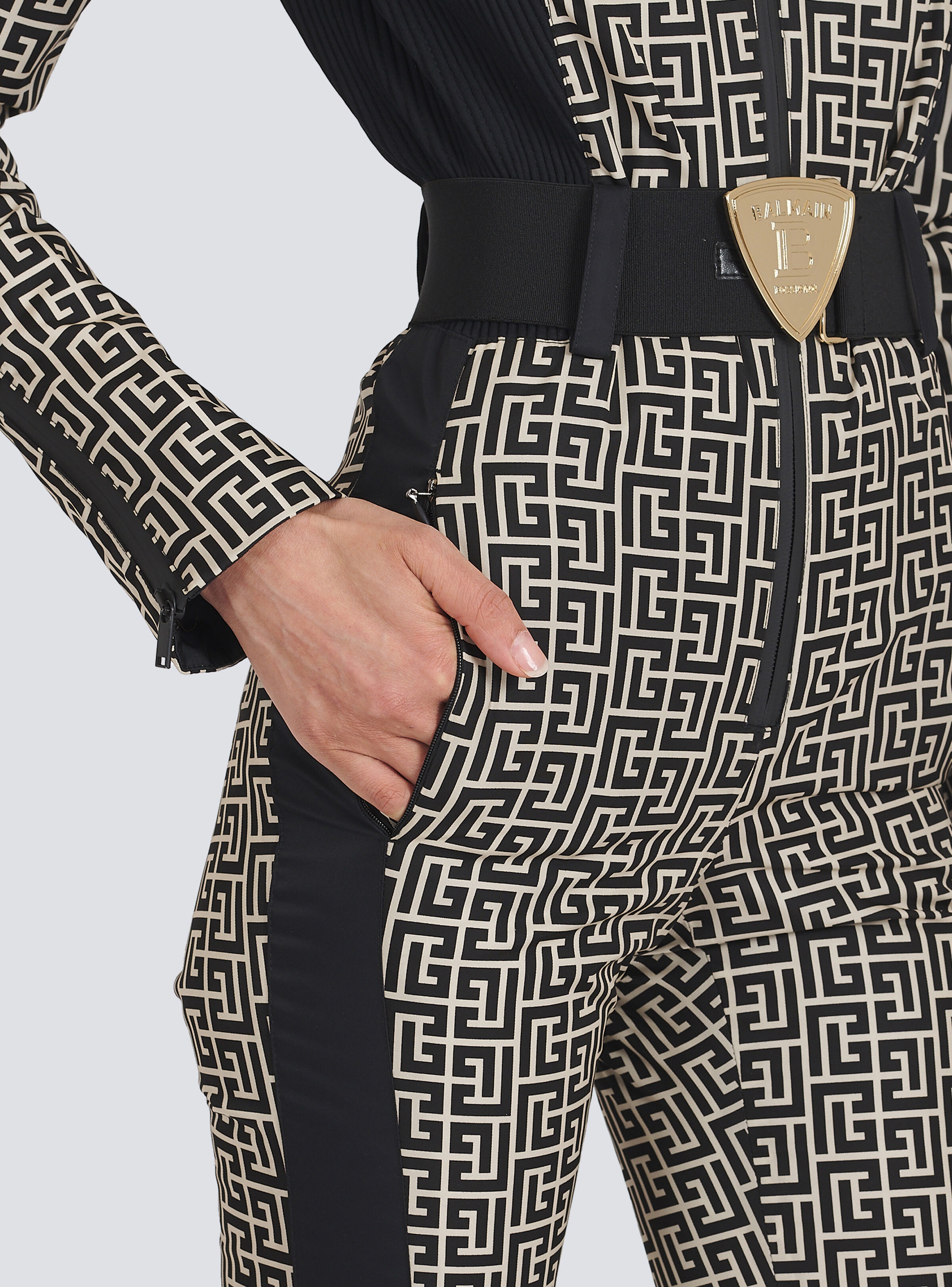 Balmain x Rossignol - Balmain monogram ski jumpsuit - 9