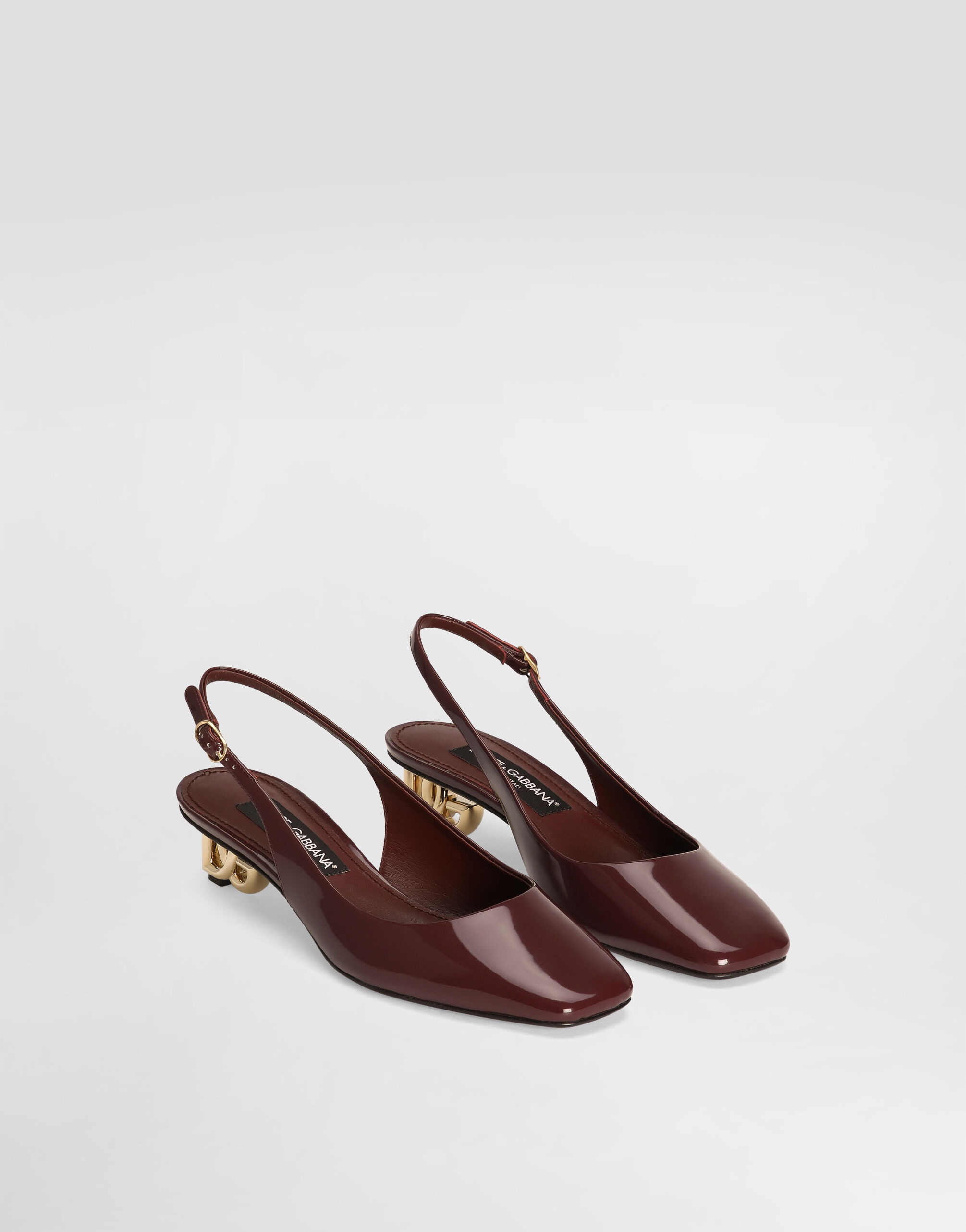 Patent leather slingbacks - 2