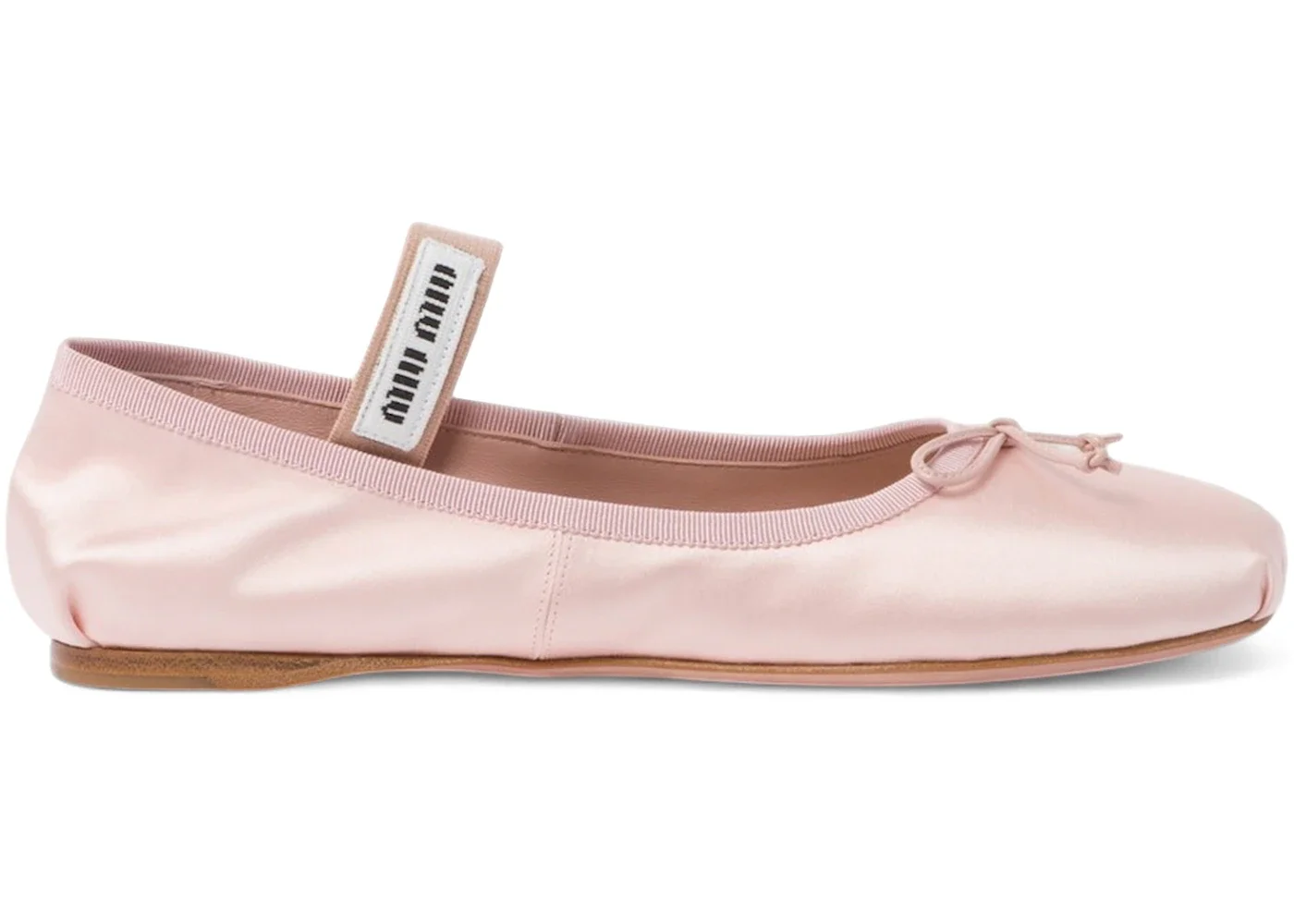 Miu Miu Satin Ballerinas Orchid Pink (Women's) - 1