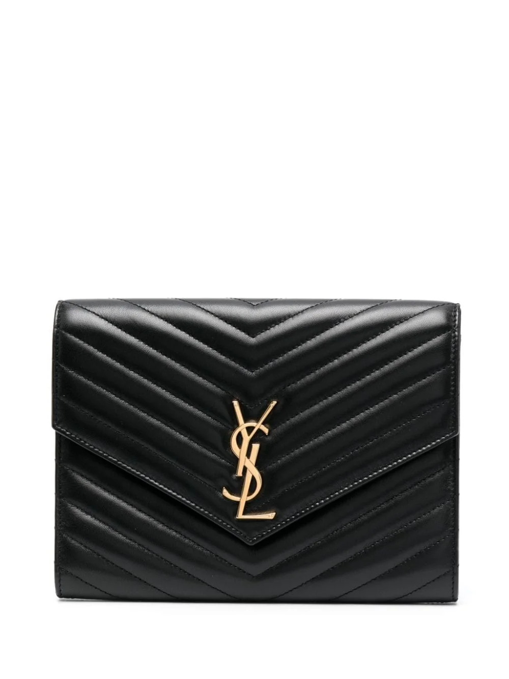 Cassandre matelassé leather clutch bag - 1