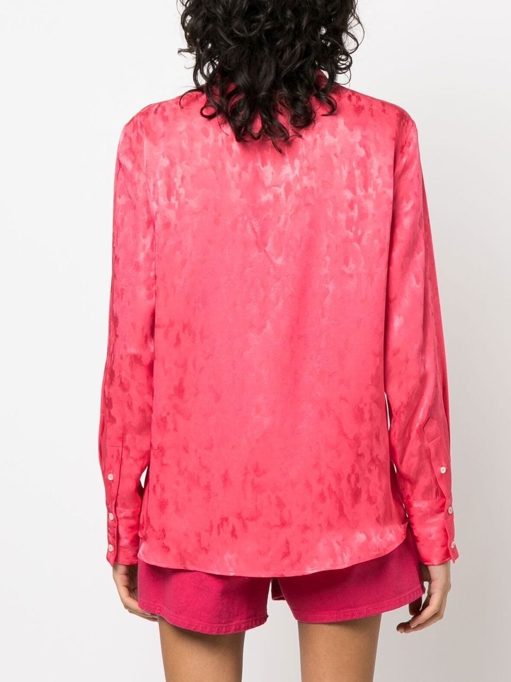 long-sleeve satin shirt - 4